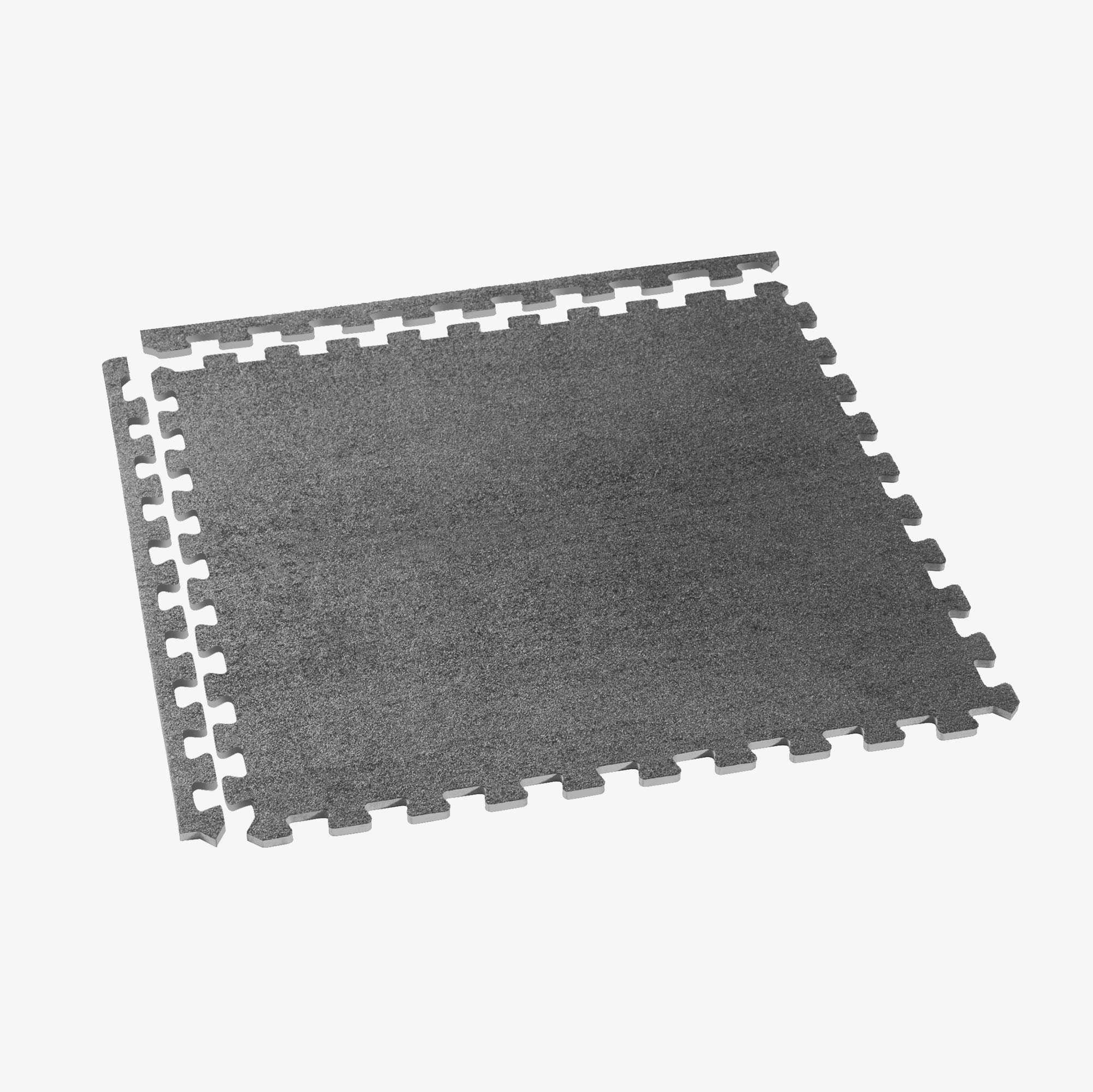 3/8 Inch Thick Interlocking Foam Carpet Tiles - Durable Anti-Fatigue Floor Mats for Home, Office & Classroom - Soft Floor Protection & Comfort for Standing Desks, Play Areas & Workspaces
