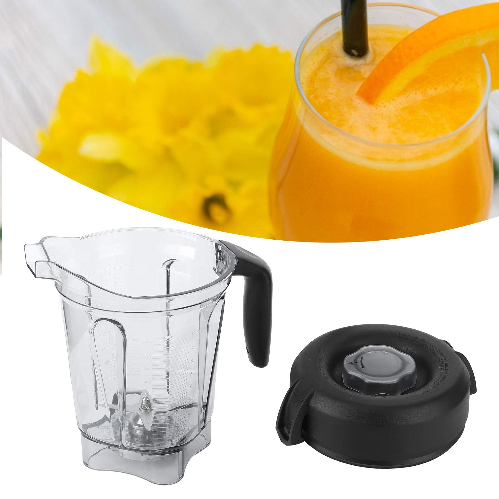64oz Vitamix 5300 Blender Container Replacement - Transparent BPA-Free Food Blender Jar with Stainless Steel Blade Lid - Compatible with Vitamix G-Series Machines - Perfect for Smoothies, Soups, Nut Butters & Meal Prep
