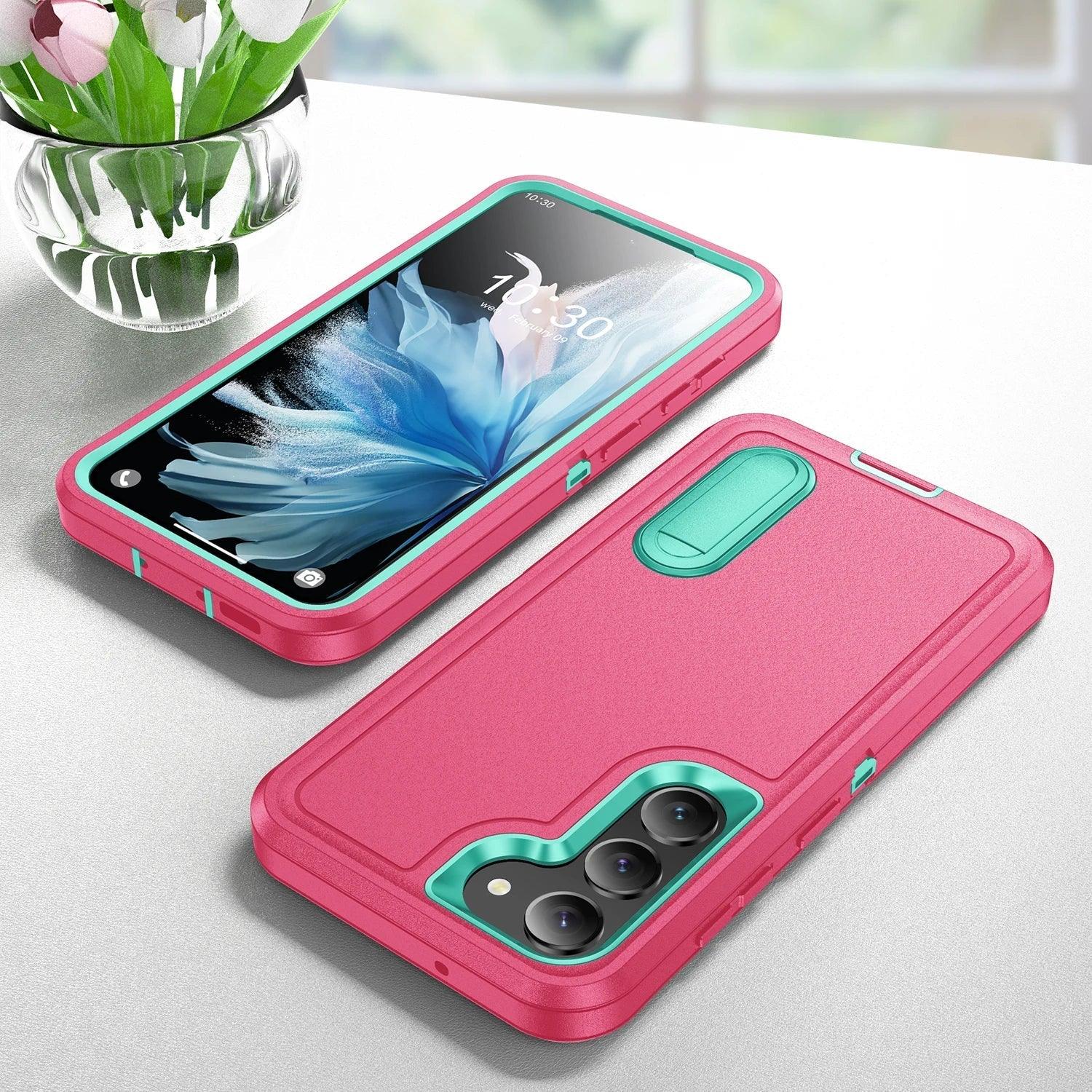 Samsung Galaxy S24 Plus Shockproof Case with Kickstand - Anti-Dust, Military-Grade Protection for Outdoor & Active Lifestyle