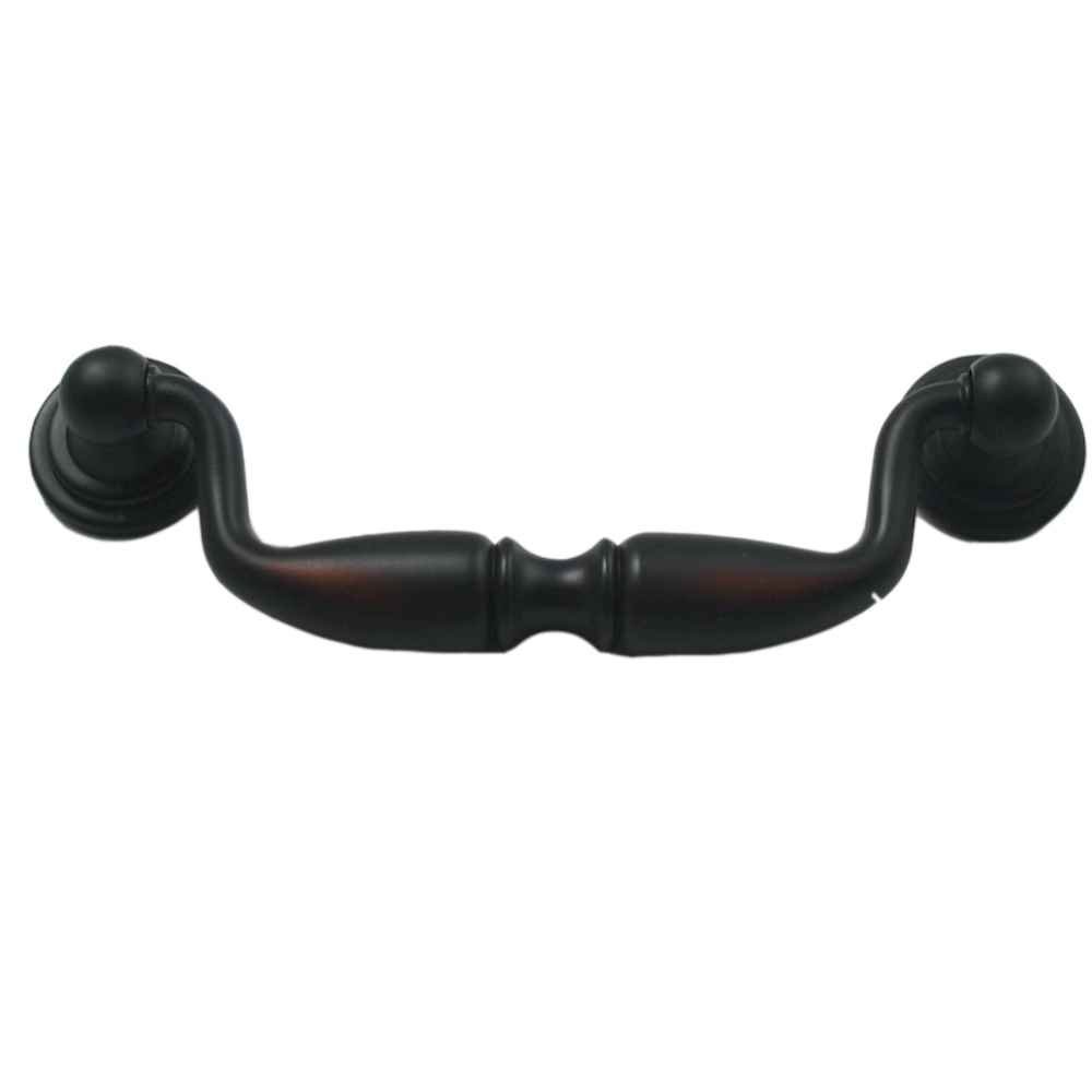 Oil Rubbed Bronze 3-3/4 Inch Center Drop Pulls - Pack of 25 for Cabinet & Drawer Hardware Upgrade