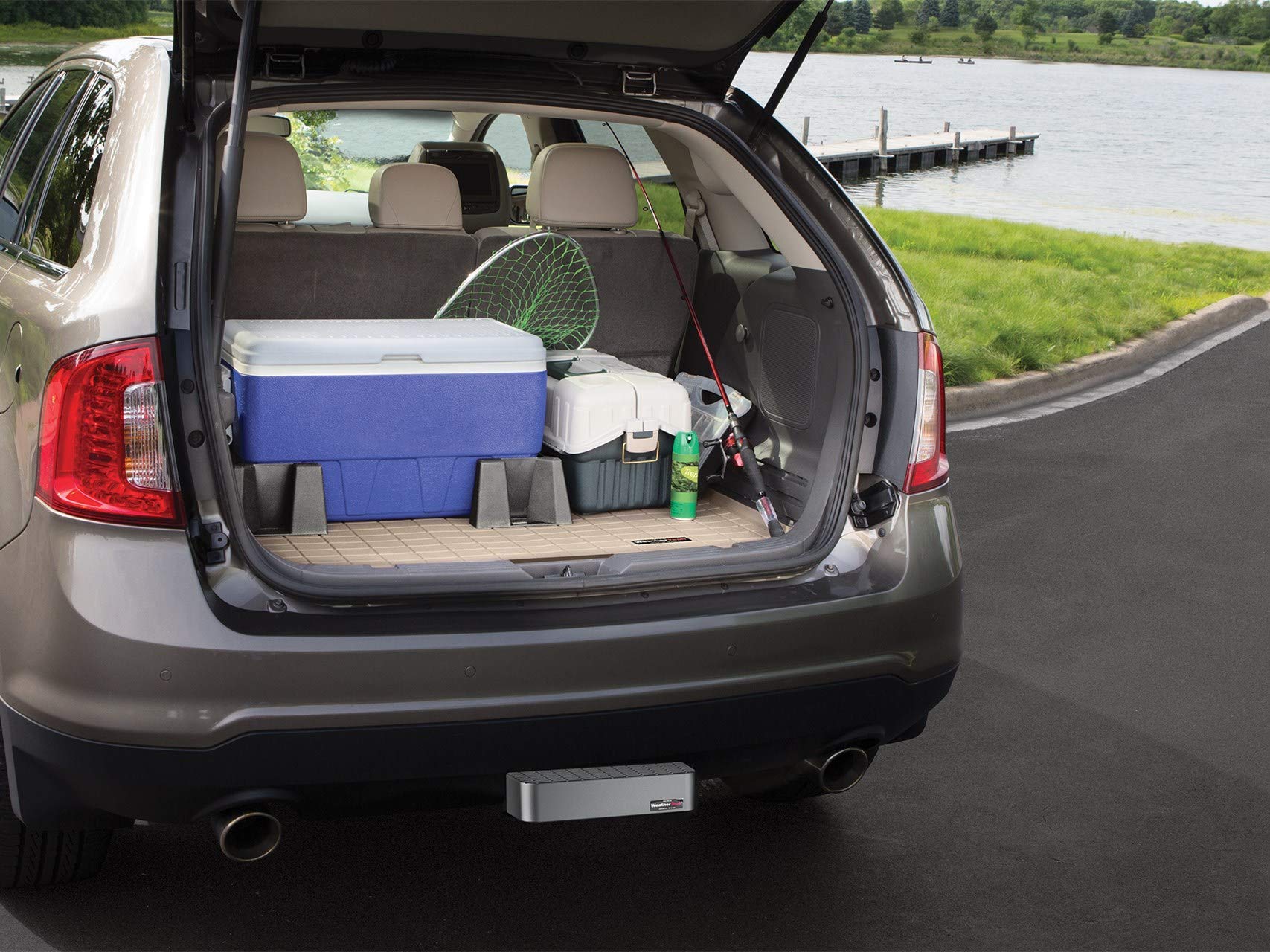 WeatherTech Cargo Trunk Liner for VW Golf & Golf GTI - Custom Fit Tan Cargo Tray (Model 41599) | All-Weather Protection & Spill Containment | Perfect for Road Trips, Groceries & Outdoor Gear