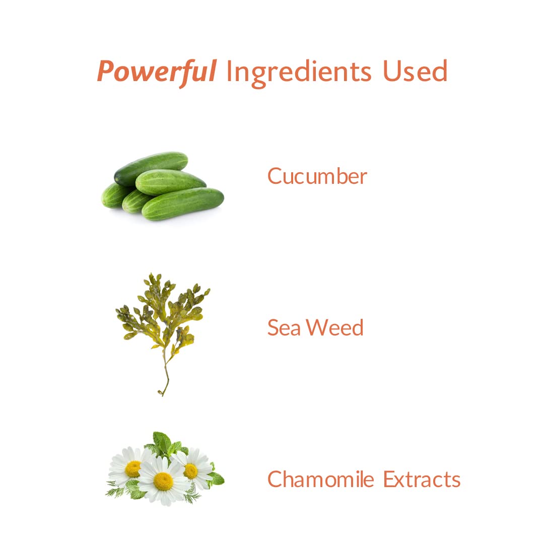 Inveda Whitening & Brightening Cryo Facial Mask - Anti-Aging with Seaweed, Cucumber & Chamomile Extract - Reduces Fine Lines for Clear Radiant Skin (20g) | Perfect for Spa Nights & Post-Sun Skincare Recovery