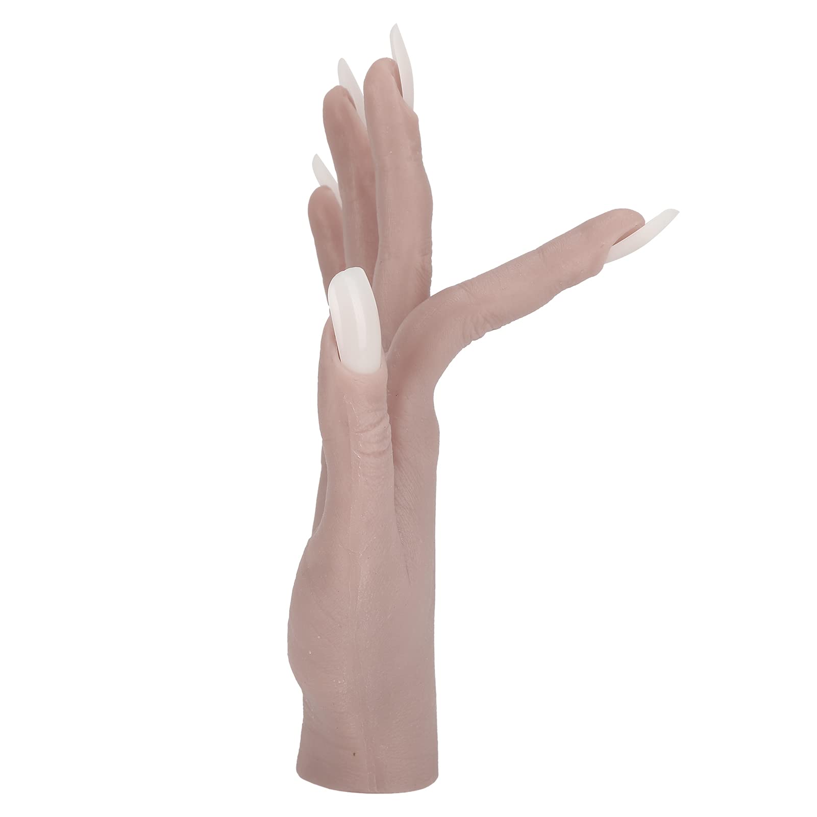 Professional Nail Art Practice Hand - Bendable Mannequin Hand for Nail Salon Training & Acrylic Nail Practice - Perfect for Beginners & Professionals (03) - Ideal for Home Practice, Salon Training & Nail Art Demonstrations