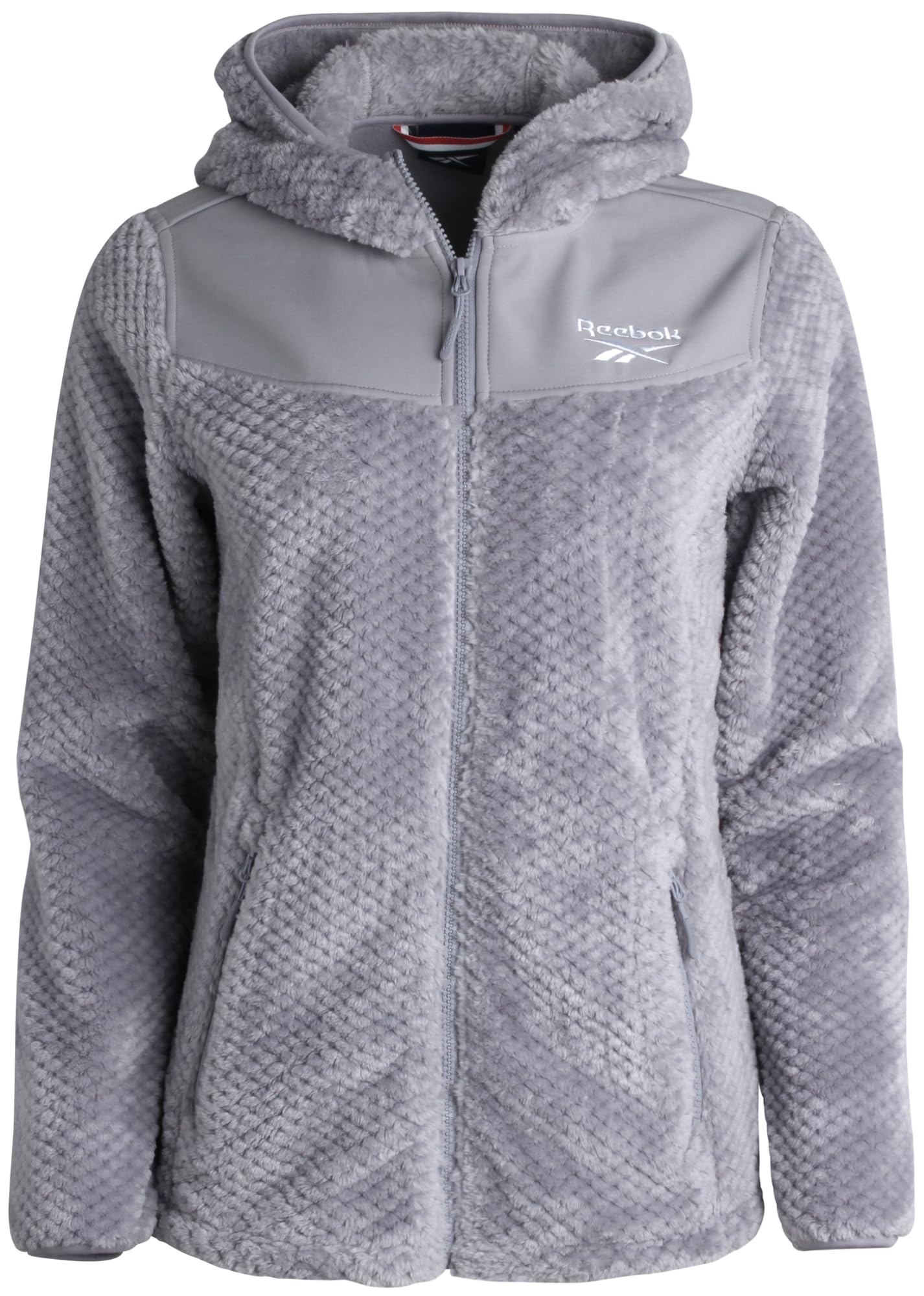 Reebok Women's Fleece Zip Up Hooded Jacket - Warm Insulated Winter Coat for Snow & Cold Weather - Cozy Casual Outerwear for Running, Hiking & Daily Wear (S-XL)