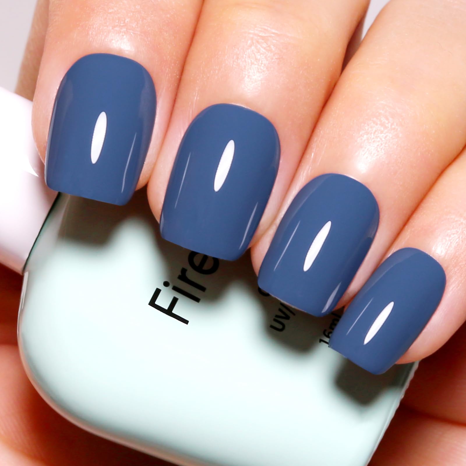 Blueberry Blue UV LED Gel Nail Polish - 0.54oz Salon Quality for Home Manicure | Fall/Winter Nail Art