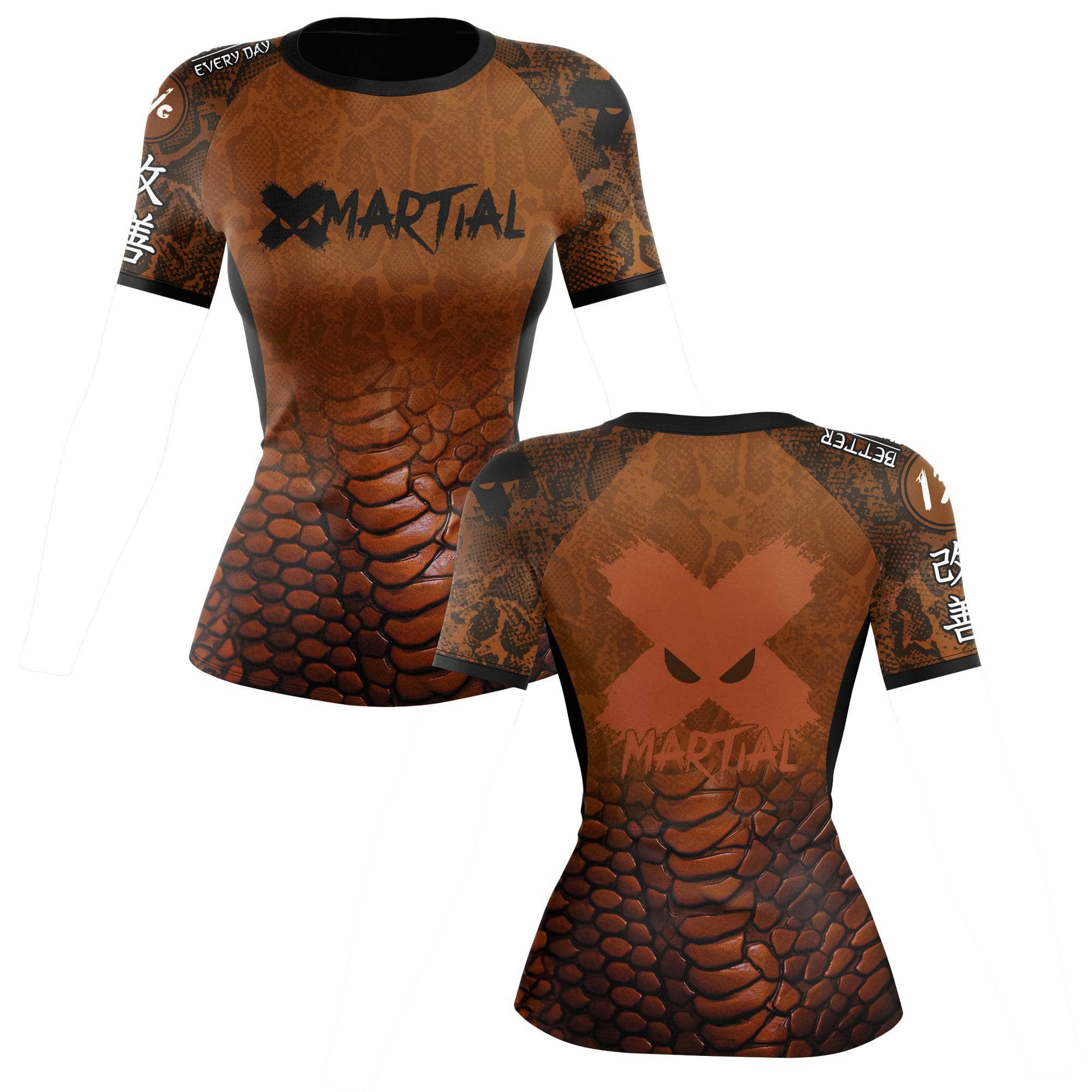 Venomous Women's BJJ Rash Guard - Long Sleeve Compression Top for Brazilian Jiu-Jitsu, MMA & No-Gi Grappling - Moisture Wicking & UV Protection for Training & Competition