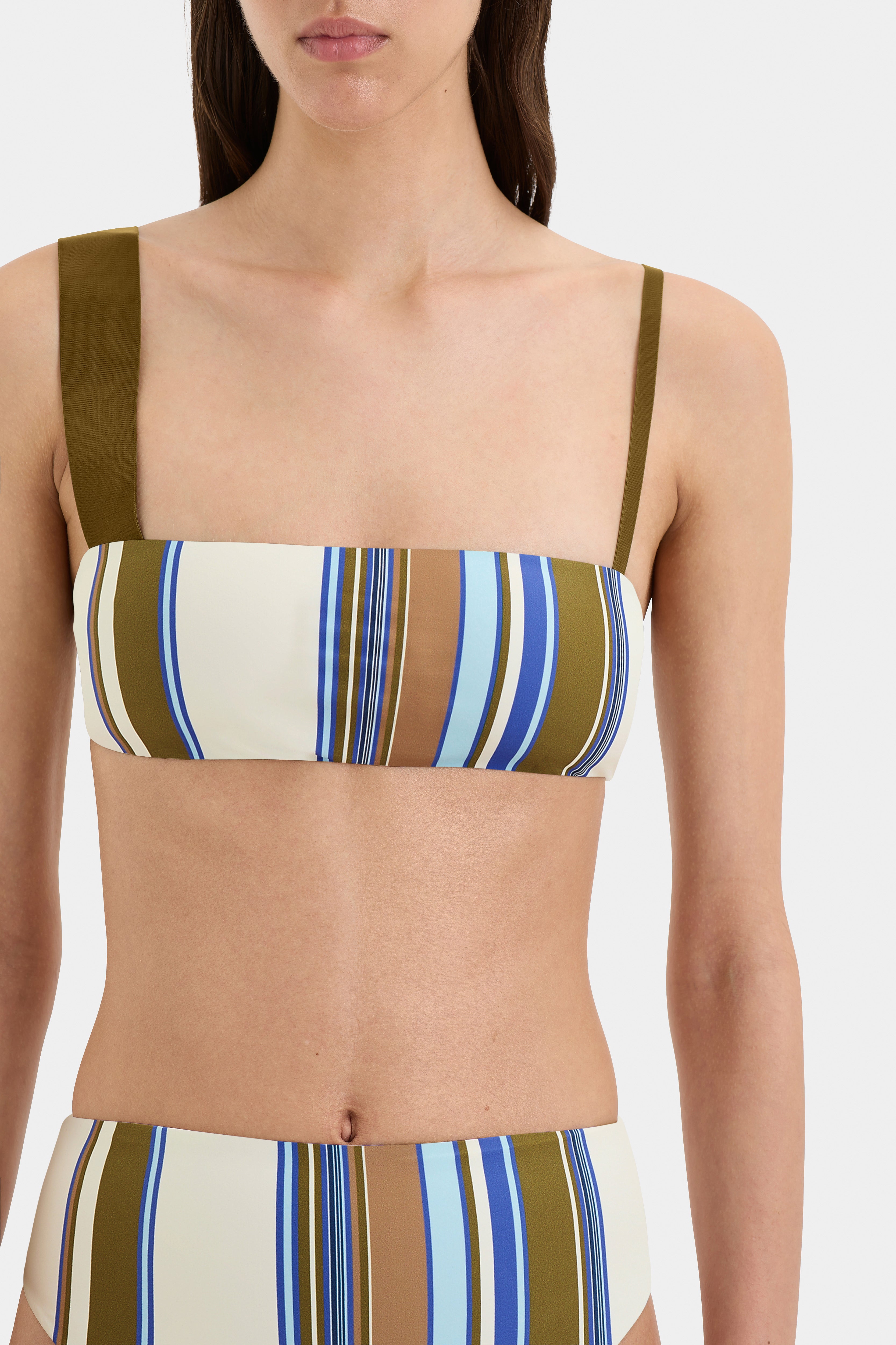 Thistle Bandeau Top for Women - Floral Print Stretchy Tube Crop Top - Summer Beachwear, Music Festival, Yoga & Casual Outfit