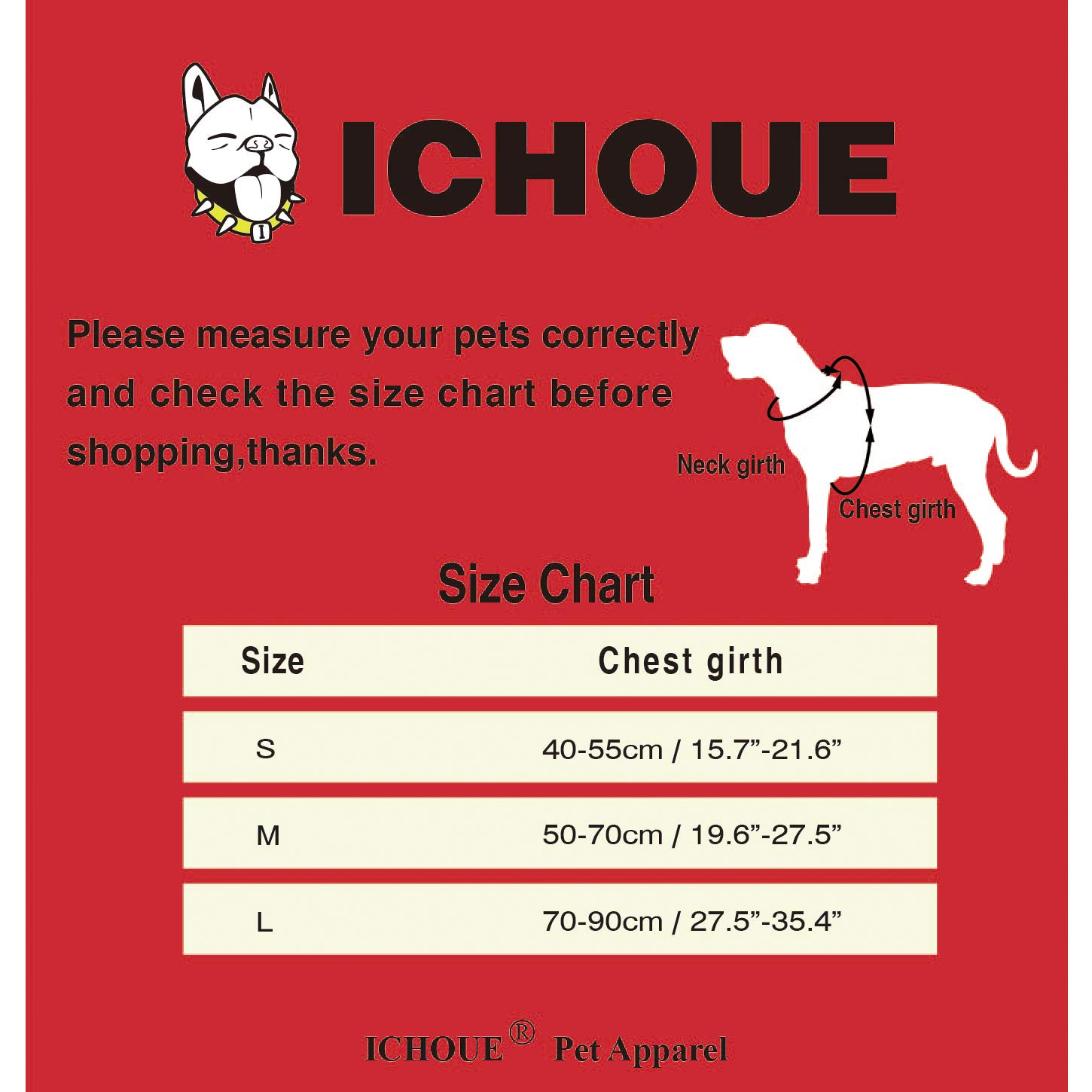 iChoue Adjustable Dog Harness - Easy On/Off Lightweight Pet Vest with Handle for Small & Medium Dogs | Perfect for Walking, Training & Outdoor Adventures (Red, Medium)