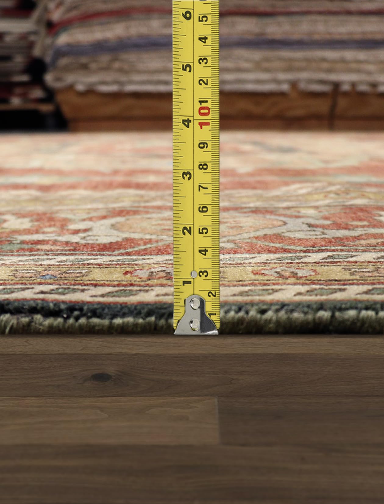 Hand-Knotted Wool Serape Area Rug by Pasargad Carpets - Authentic Mexican Style for Living Room, Bedroom & Boho Decor