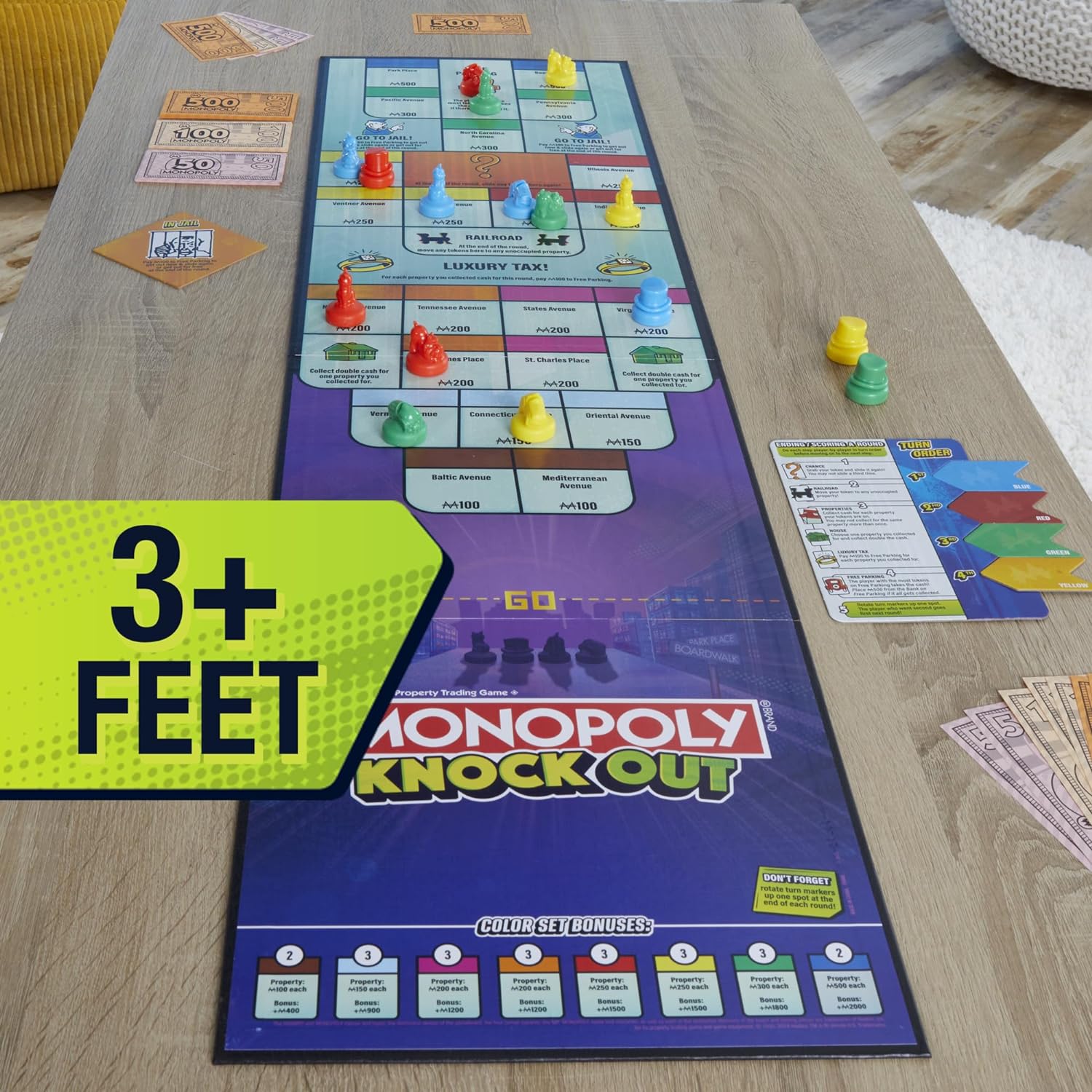 MONOPOLY KNOCKOUT Board Game - Classic Family Fun for Game Nights, Parties & Indoor Entertainment