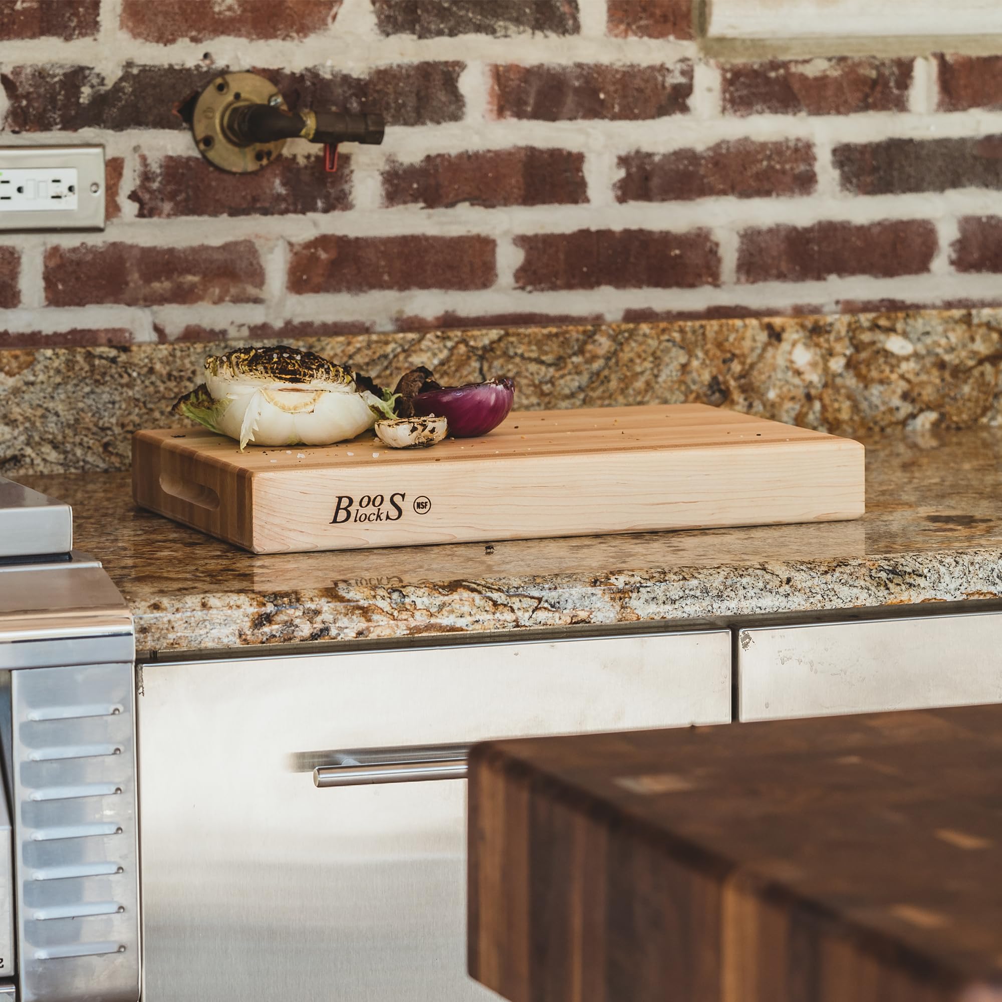 Premium John Boos RA-Board Series Large Reversible Maple Wood Cutting Board - 20