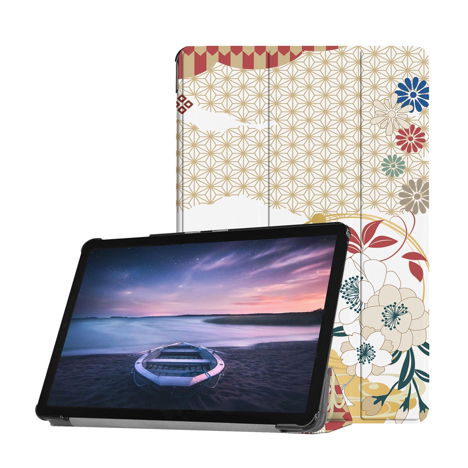 Samsung Tablet Case with Japanese Pattern - Stylish & Durable Cover for Samsung Galaxy Tab - Perfect for Work, Travel, and Daily Use