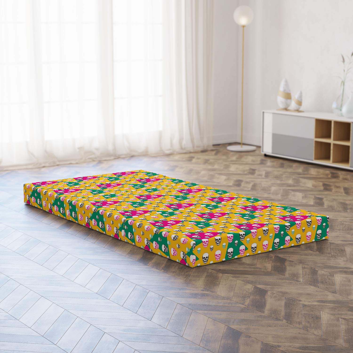 Ambesonne Geometric Foldable Mattress - 74.8