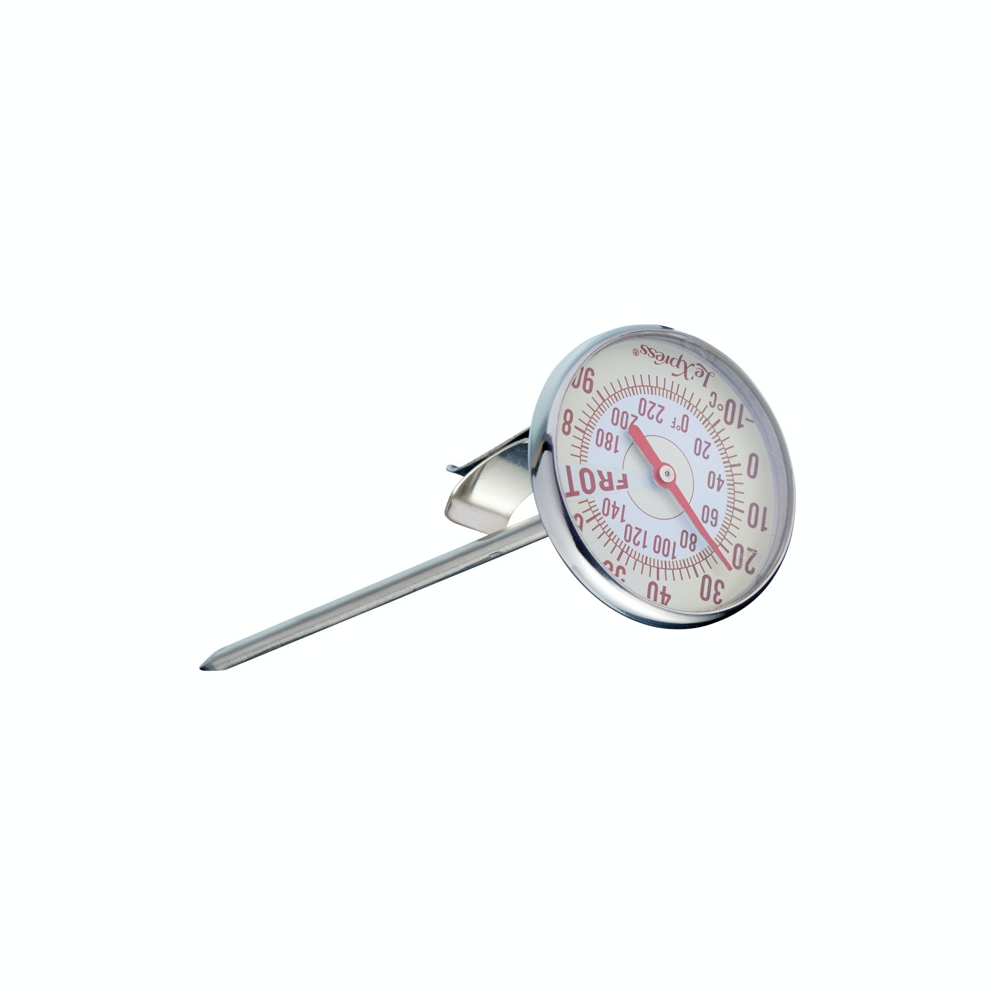 Le'Xpress Stainless Steel Steamed Milk Thermometer - Professional Barista Tool for Perfect Latte, Cappuccino & Coffee Making - Ideal for Home & Cafe Use