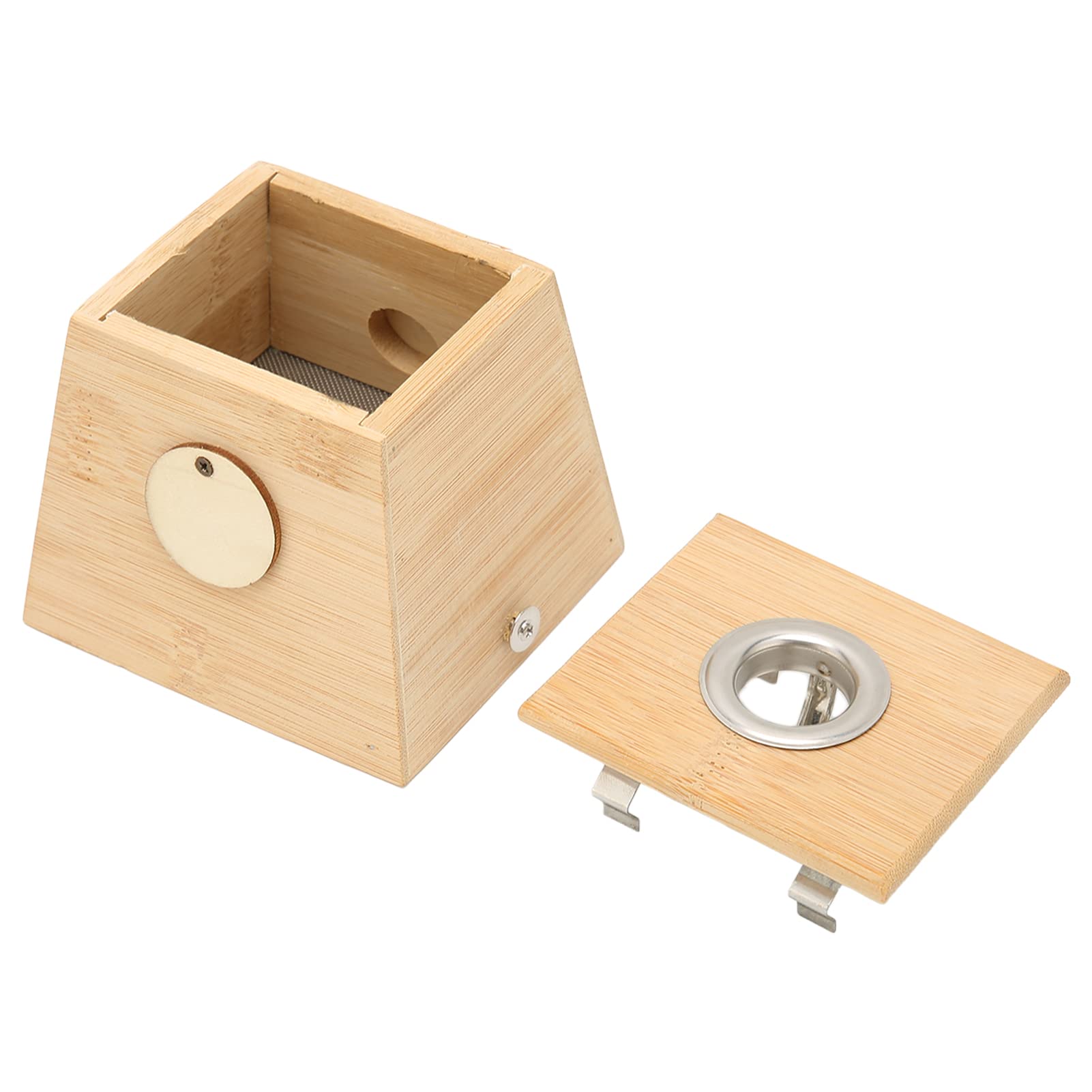 2pcs Single Hole Bamboo Moxibustion Box Set - Portable Moxa Roller Stick Holder for Acupuncture Therapy | Perfect for Home Wellness & Pain Relief Treatment