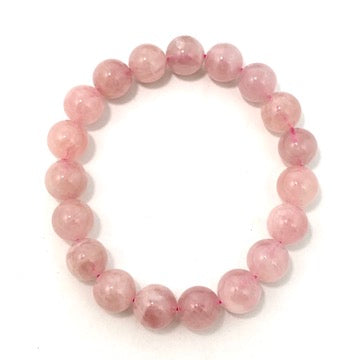 Natural Rose Quartz Bracelet for Women - Healing Crystal Jewelry for Stress Relief & Positive Energy - Perfect for Meditation, Yoga & Everyday Wear
