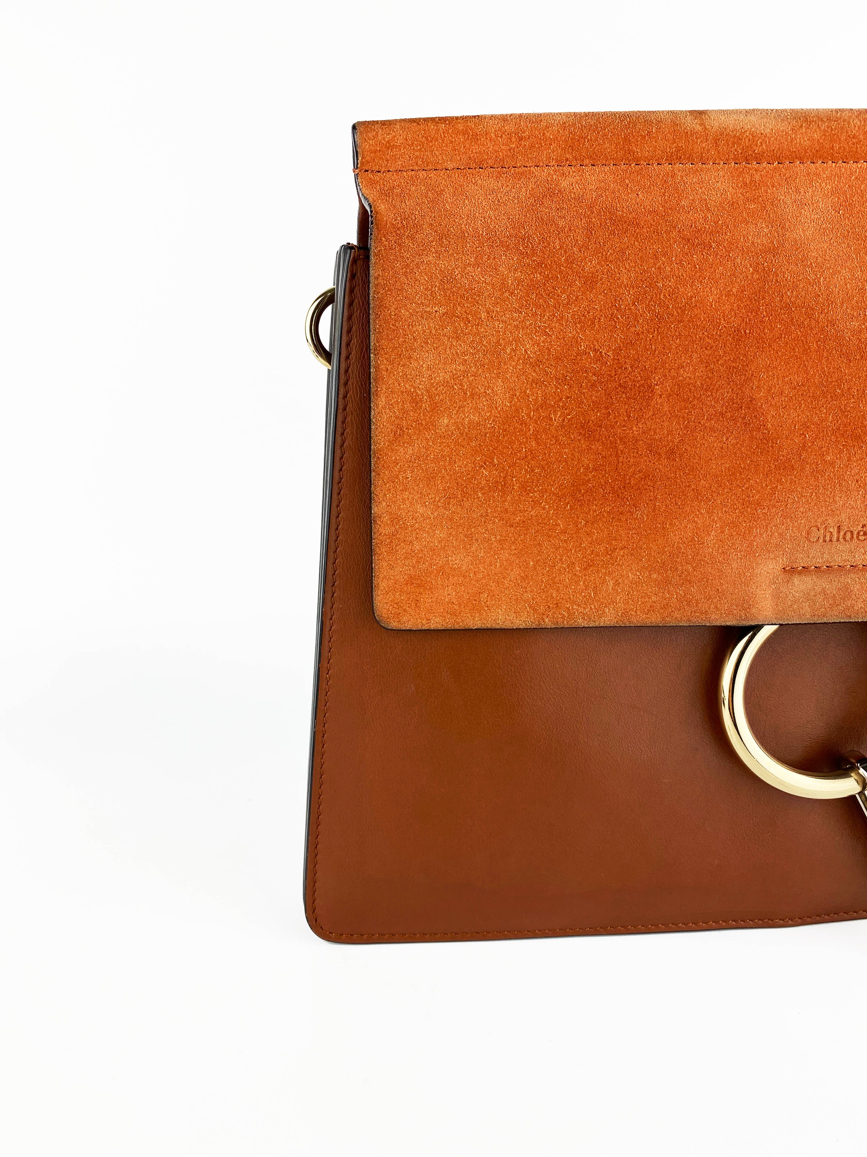 Chloe Brown Faye Medium Shoulder Bag - Premium Leather Crossbody Purse for Women | Fashionable Everyday Handbag for Work, Travel & Date Night