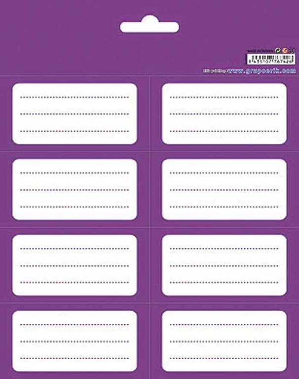 Official Purple Stickers - Self Adhesive Labels for Food, Gifts & School Supplies - Durable Sticky Labels for Organization, Packaging & DIY Projects