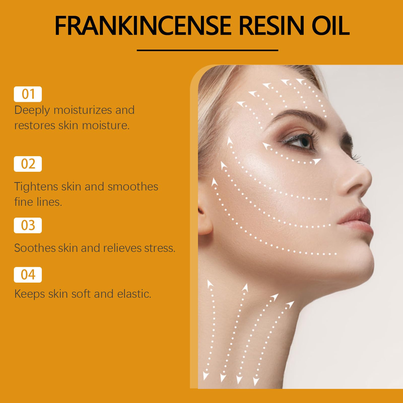 Organic Frankincense Resin Facial Oil for Glowing Skin - 100% Pure & Natural Frankincense Essential Oil for Face Care - Soothes, Repairs & Hydrates Dry Skin - Perfect for Daily Skincare Routine & Aromatherapy