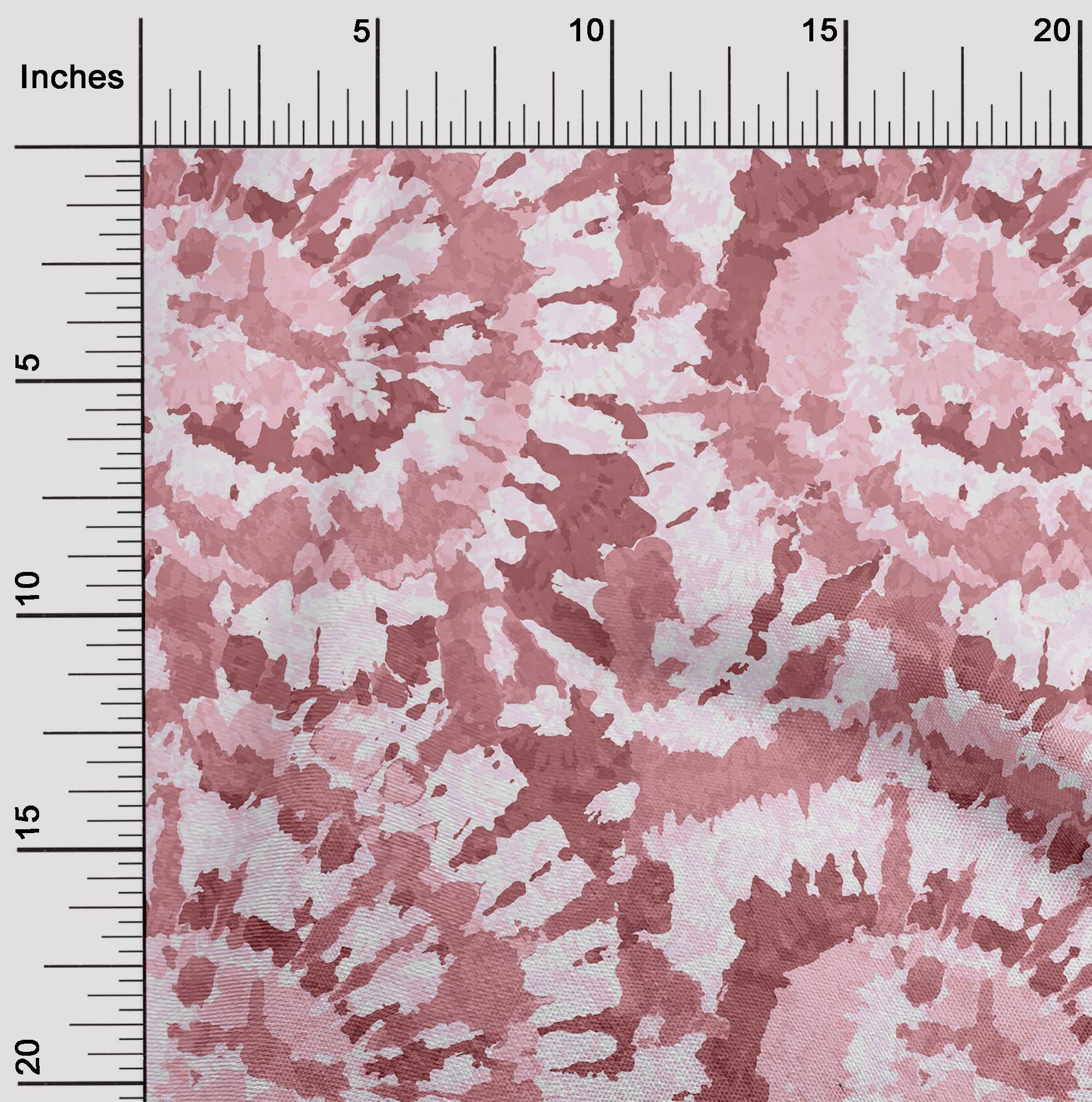 oneOone Polyester Spandex Pink Tie-Dye Fabric - 56 Inch Wide Asian Style Dress Material for DIY Clothing, Home Decor & Craft Projects