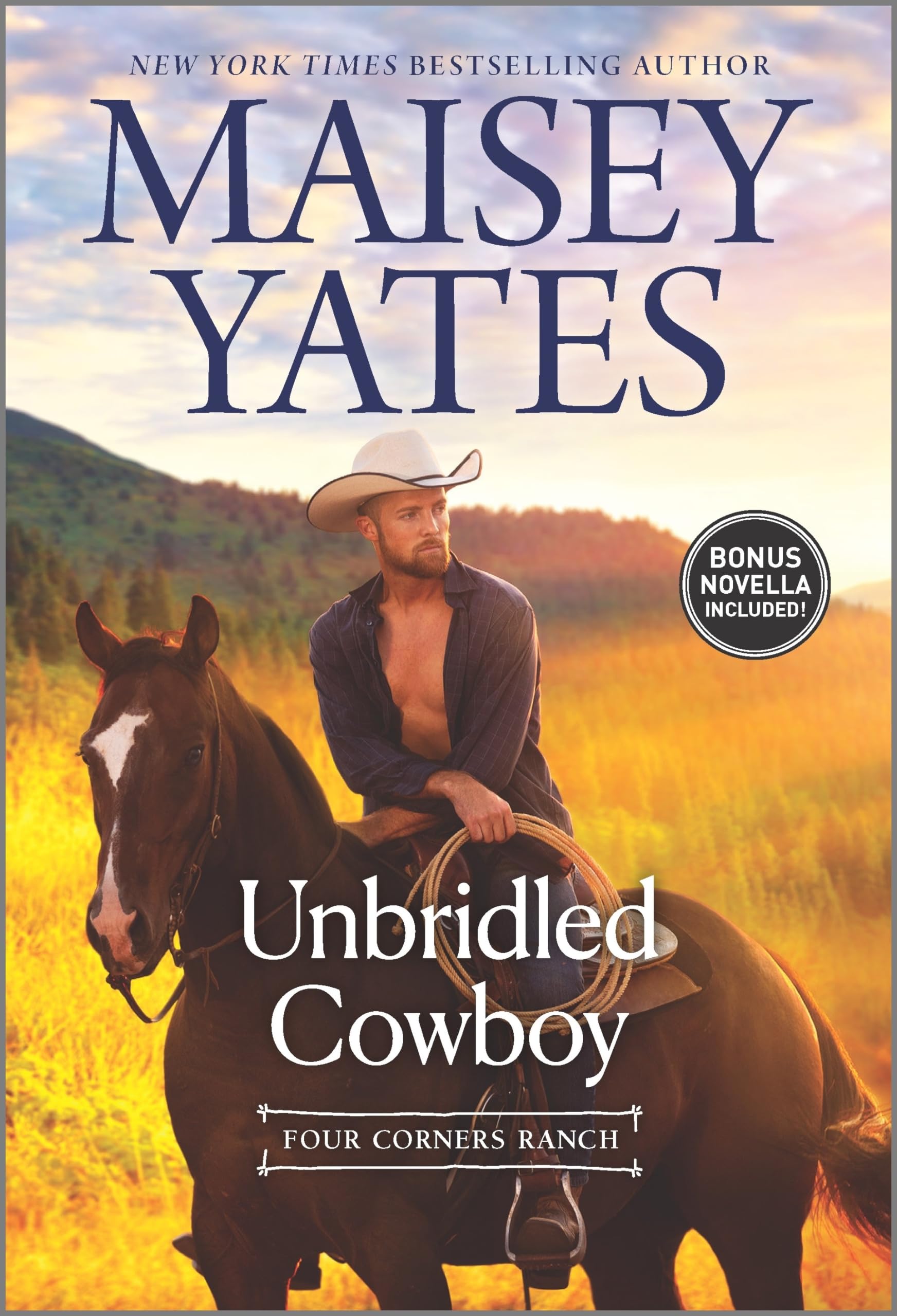 Unbridled Cowboy: A Christmas Romance Novel (Four Corners Ranch) - Heartwarming Holiday Love Story for Cozy Winter Nights by the Fireplace
