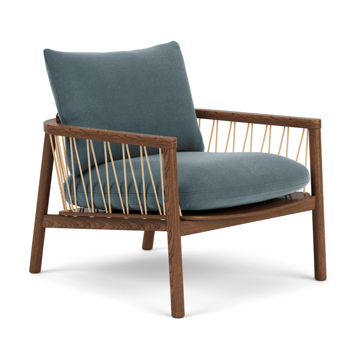 Enzo Fabric Armchair - Modern Upholstered Accent Chair for Living Room, Bedroom & Office - Comfortable Lounge Chair with Sturdy Wooden Legs - Perfect for Relaxing, Reading & Decorating