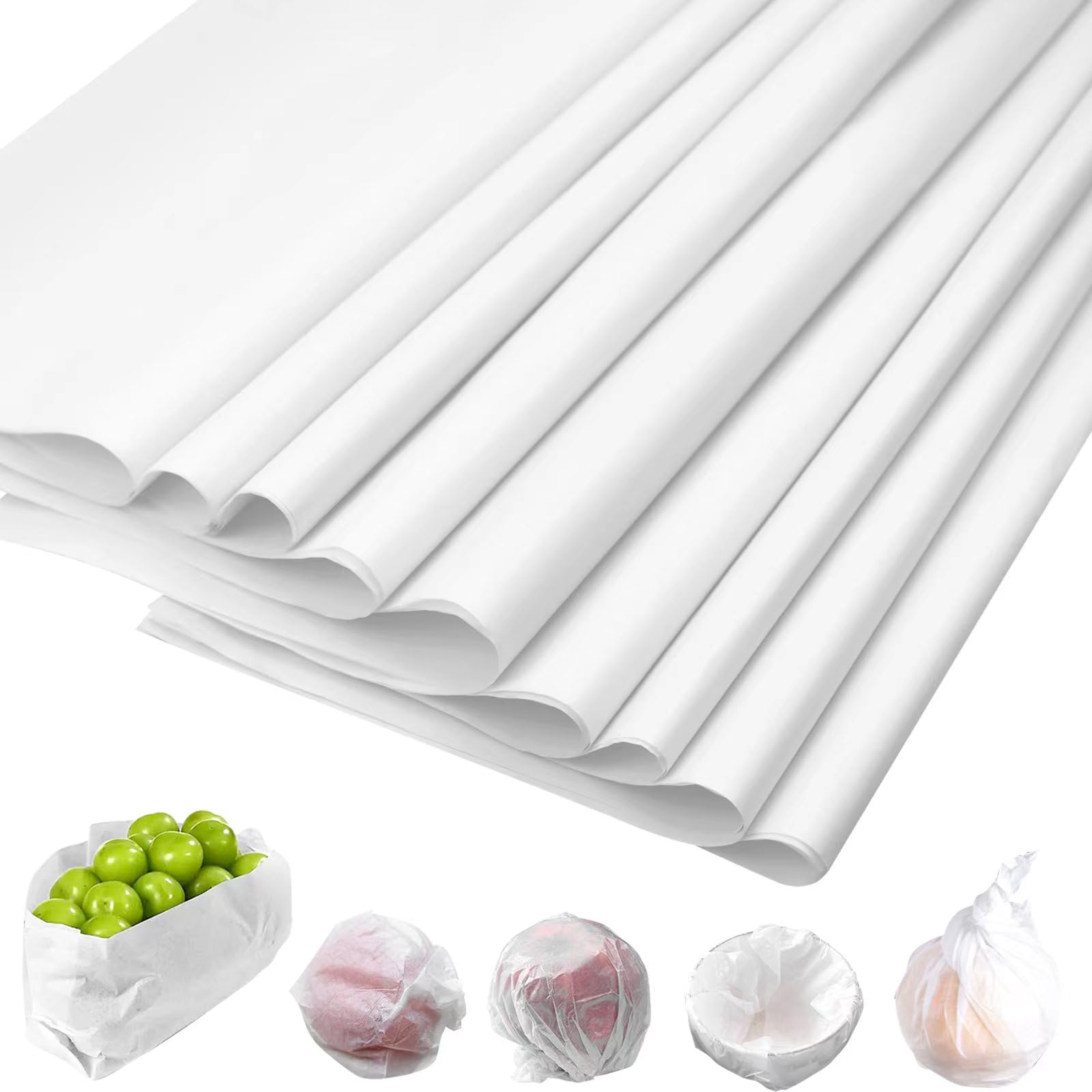 RYKOMO 200 Sheets 15x20 Inch Acid-Free Archival Tissue Paper - Unbuffered, No Acid, White, Lignin-Free for Preserving Textiles, Linens & Gift Wrapping | Perfect for Wedding Invitations, Scrapbooking & Art Conservation