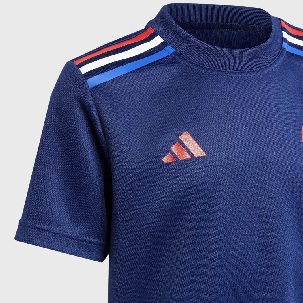 Adidas France Rugby Kids Supporters T-Shirt - Official Licensed Jersey for Young Fans - Perfect for Game Day & Sports Events