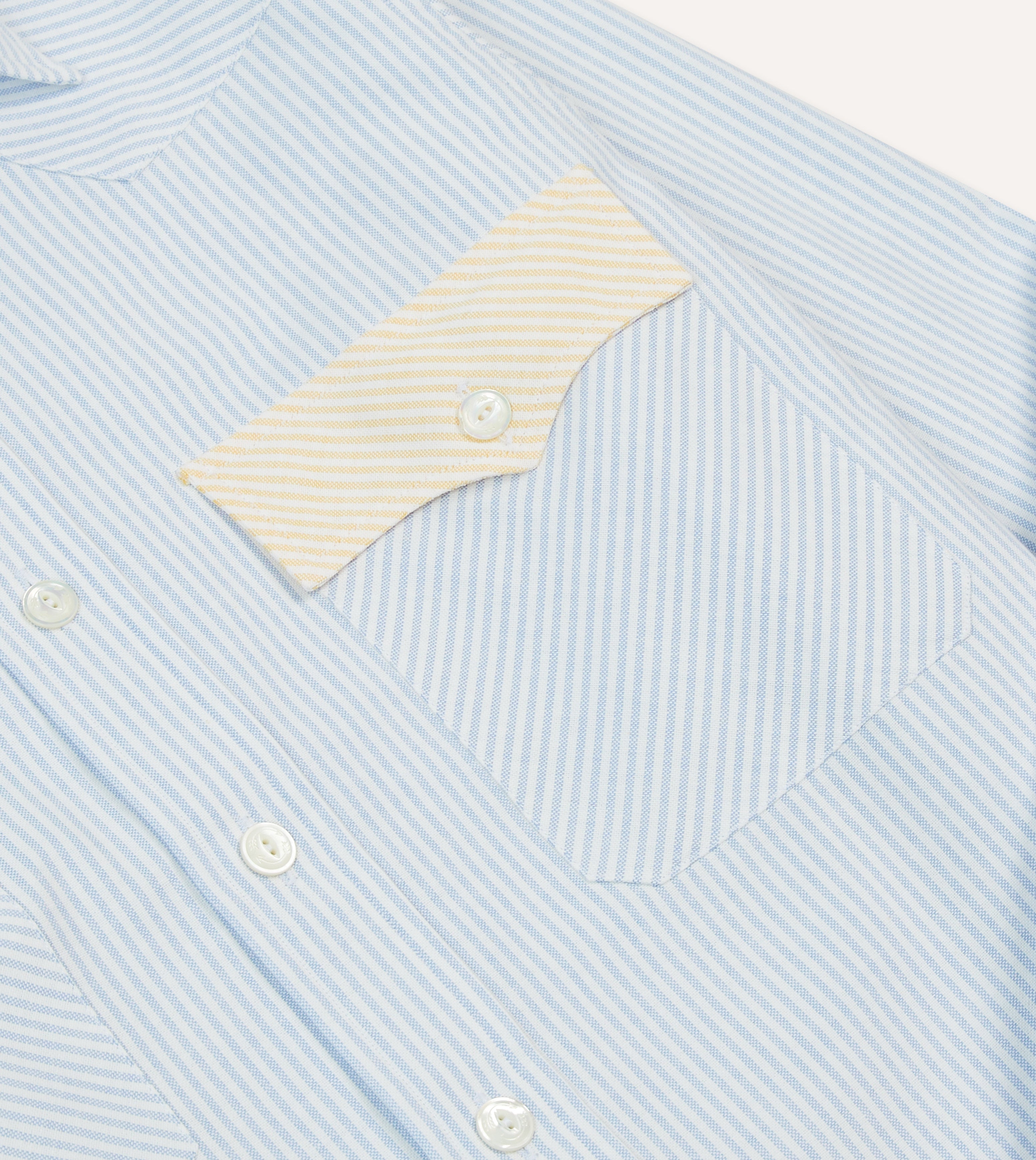 Stylish Multi-Stripe Cotton Oxford Western Shirt with Two Pockets - Perfect for Casual Wear, Country Music Festivals & Cowboy-Themed Parties