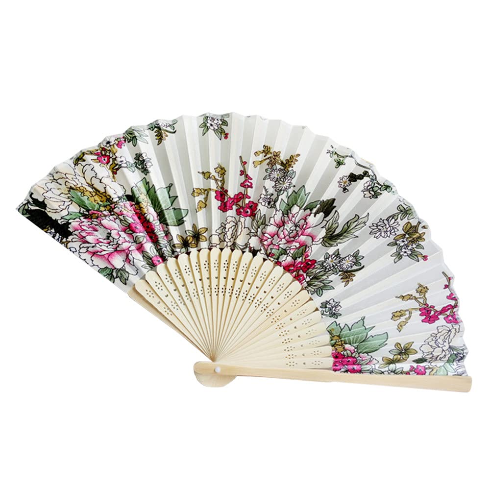 Vintage Chinese Flower Dance Hand Fan - Pink Paper Wall Decor for Baby Boy Welcome Party, Home Improvement & Gift Ideas | Perfect for Baby Showers, Birthday Celebrations & Nursery Decorations