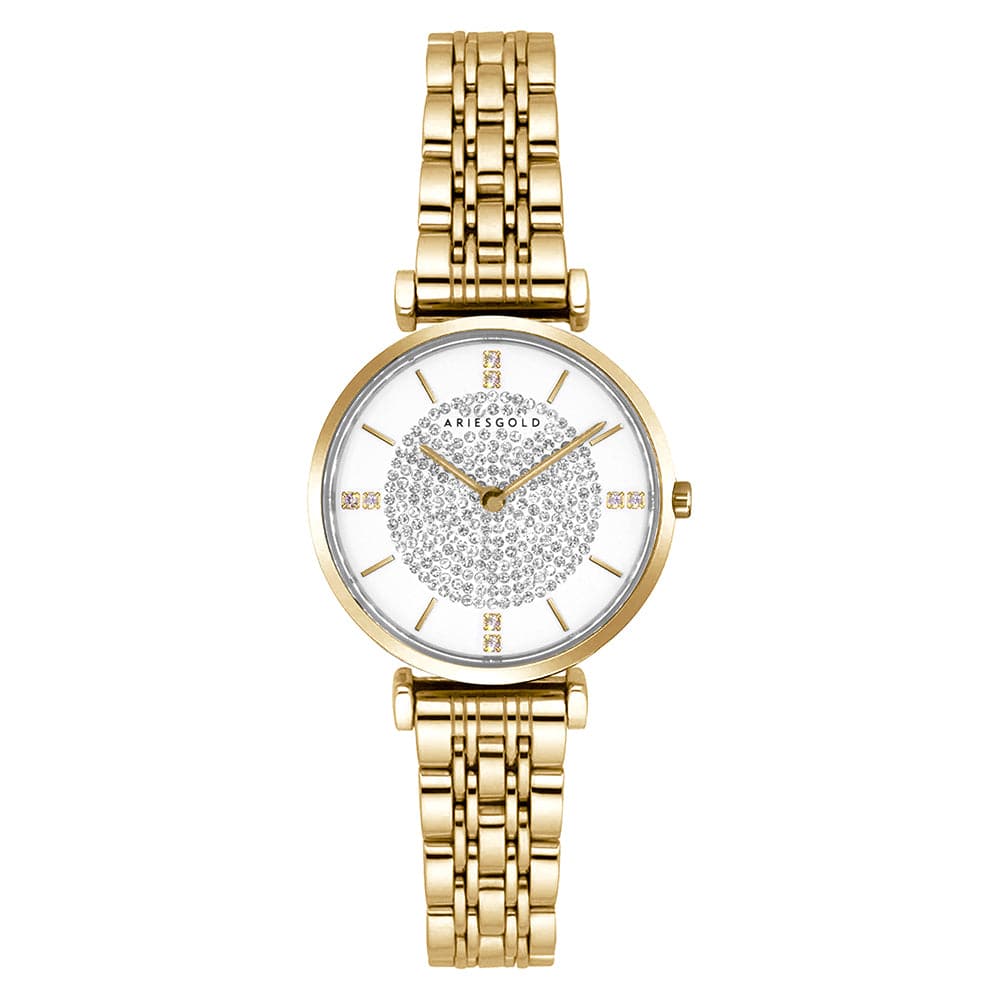 Aries Gold Vigoureux L 5039Z G W Women's Luxury Watch - Elegant Timepiece for Women, Perfect for Office, Party & Special Occasions