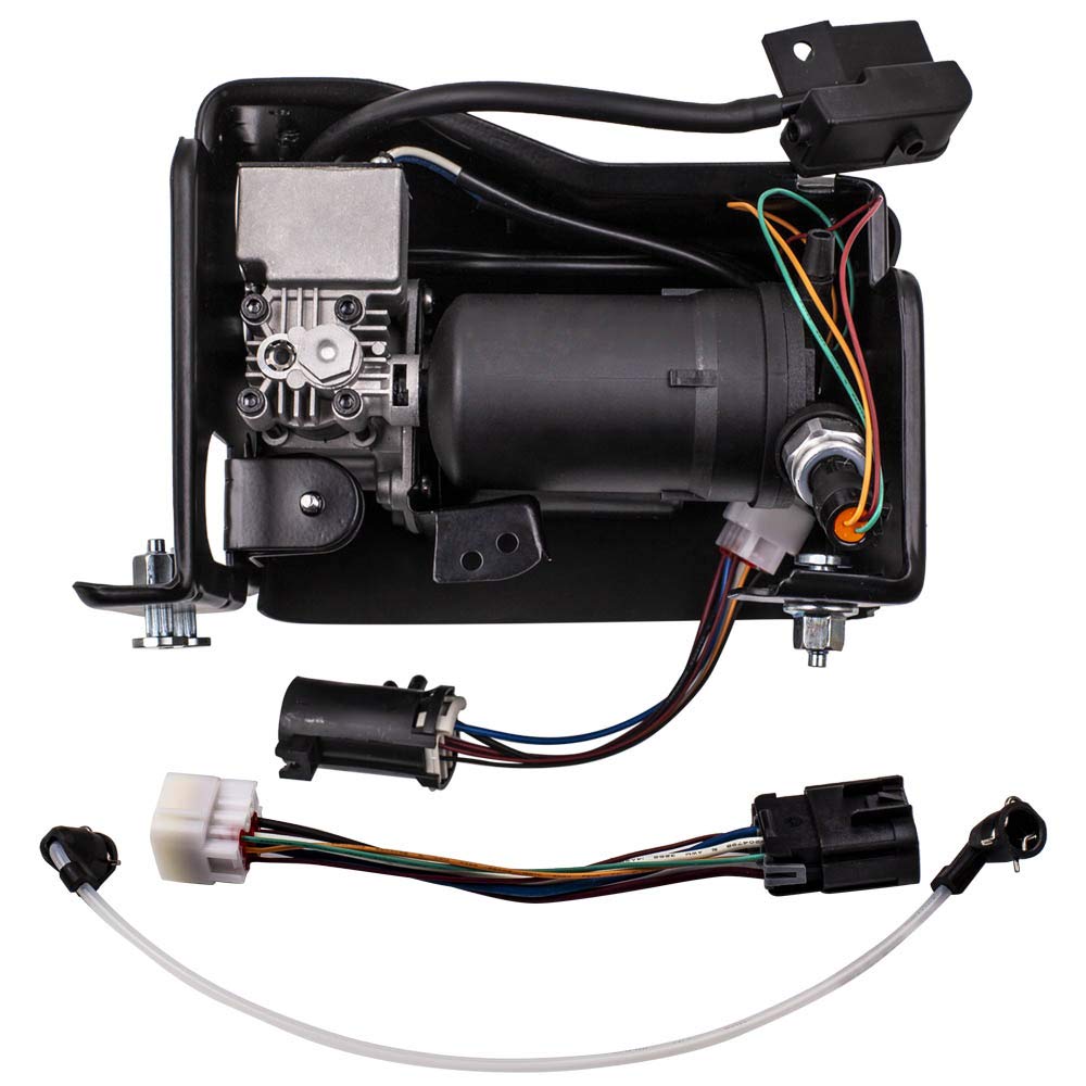 Rear Air Shocks Suspension Strut with Air Compressor Kit - Compatible with Chevy Tahoe, Suburban 1500, GMC Yukon & Cadillac Escalade SUV (2000-2014) - OEM# 25979391 - Perfect for Off-Roading, Towing & Heavy Loads