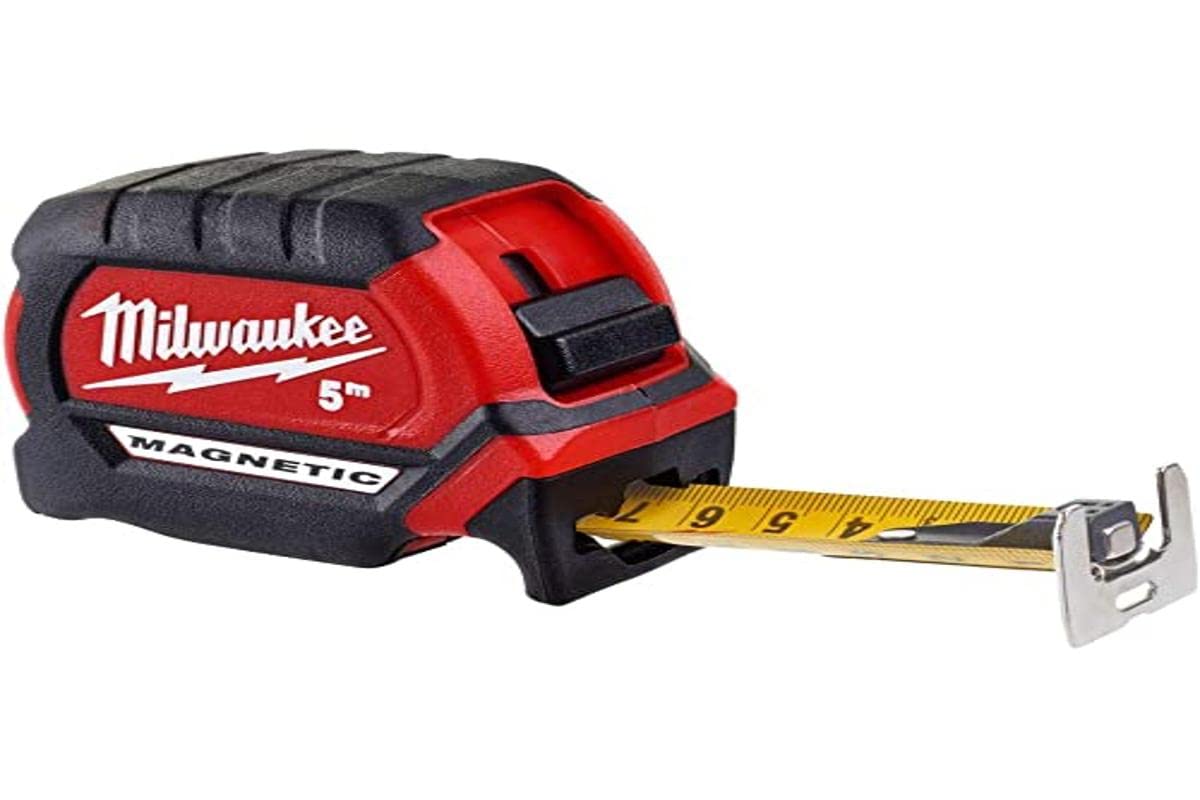 Milwaukee 4932464599 25-Foot Magnetic Tape Measure - Heavy Duty, Durable Construction for Construction, Carpentry & DIY Projects
