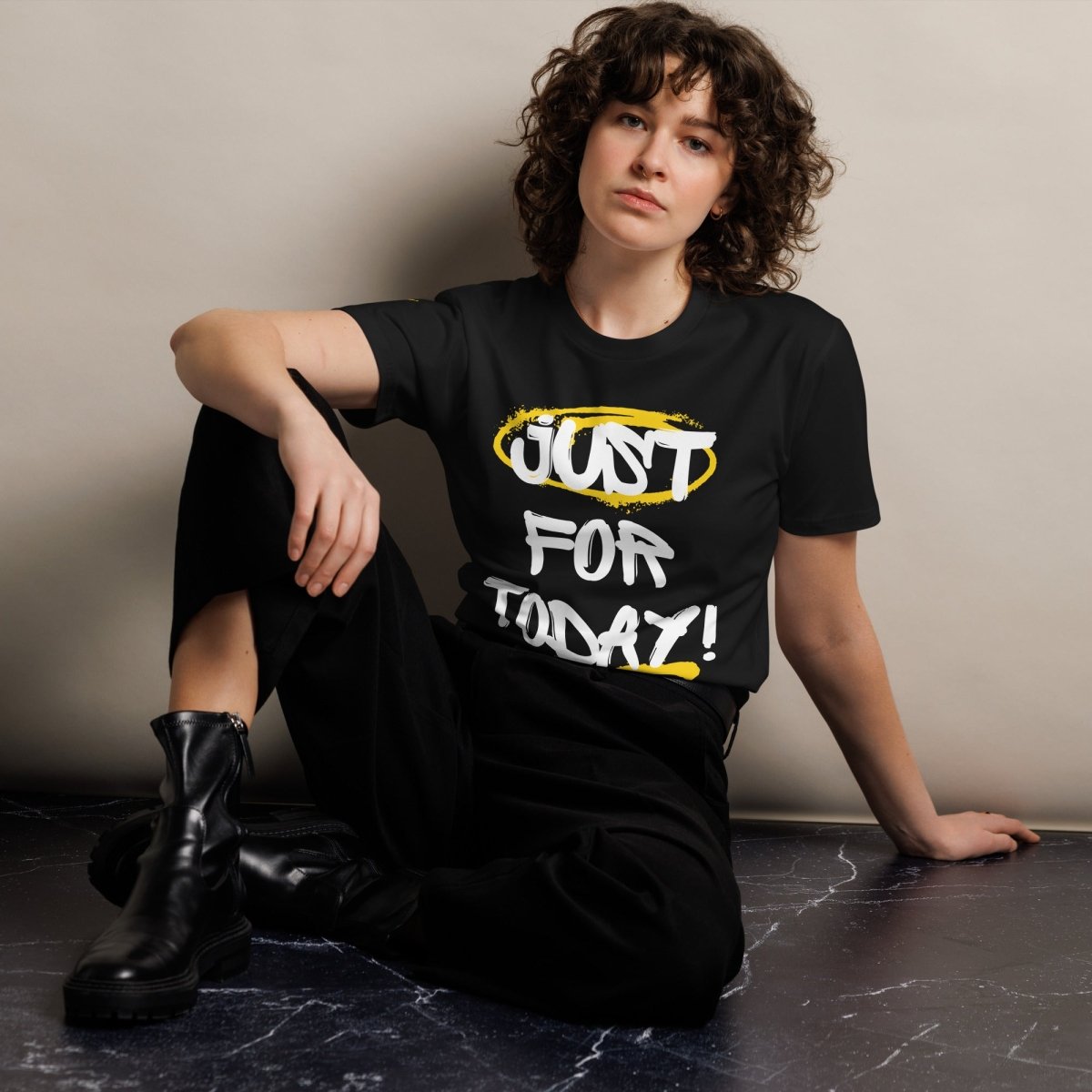 Street Sovereign Tee - 'Just for Today' & 'TRY' Edition Graphic T-Shirt for Men | Trendy Streetwear Fashion | Perfect for Casual Wear, Urban Outfits & Music Festivals