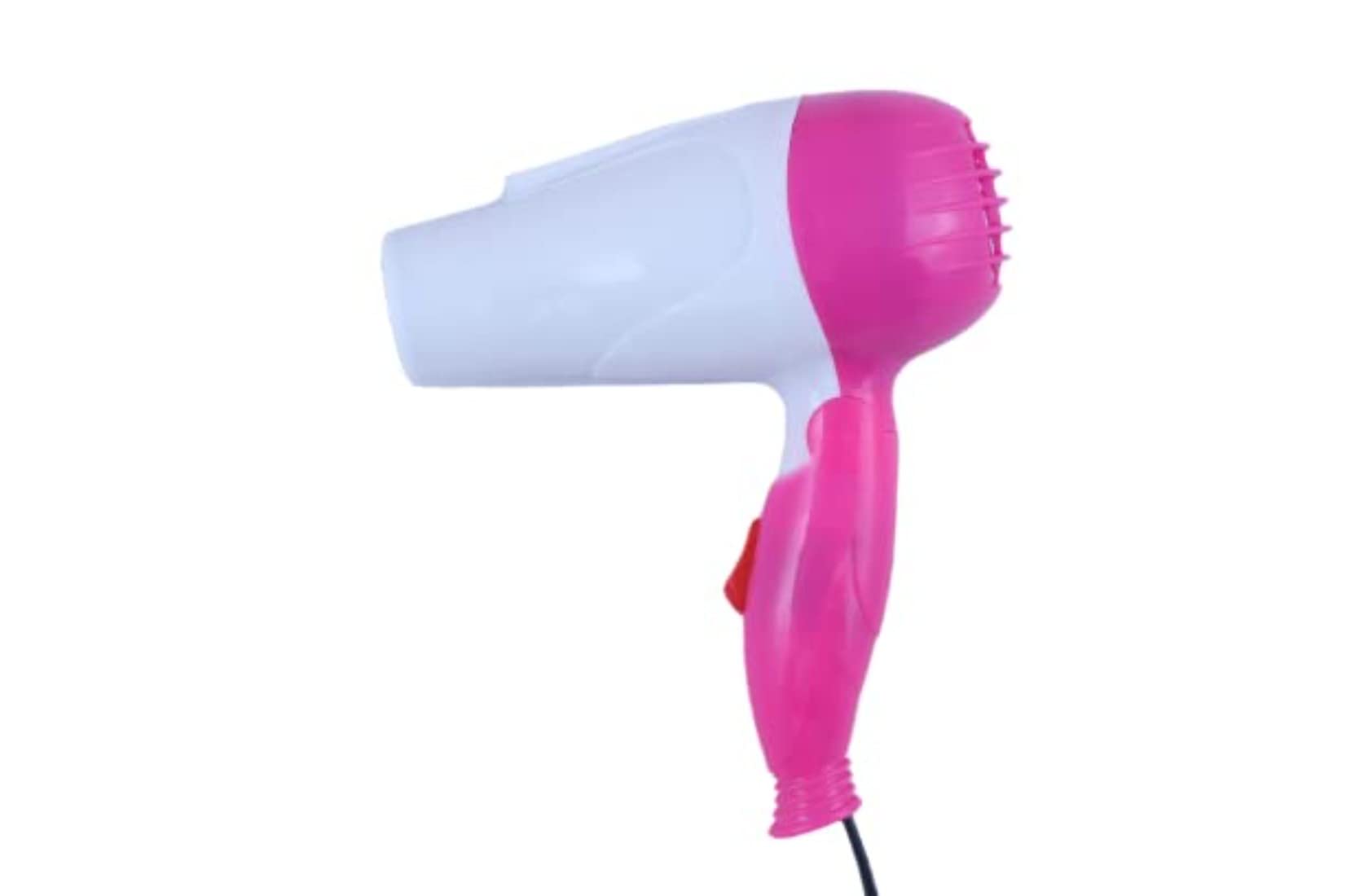 Arzet Nirvani Professional NV-1290 Hair Dryer - 1000W Foldable Electric Blow Dryer with 2 Speed Settings for Women & Men (Pink & White) - Perfect for Home, Travel & Salon Use