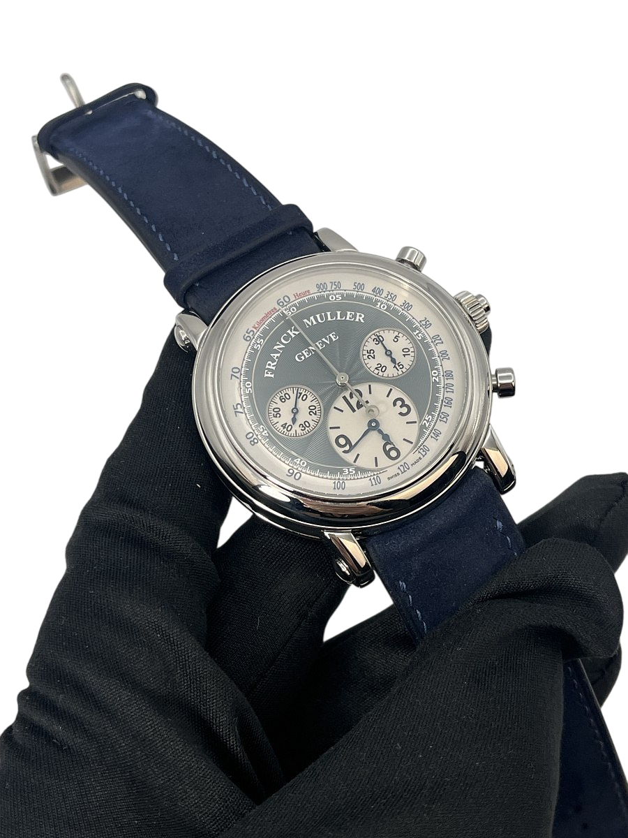 Franck Muller Vanguard Yachting Chronograph Rattrapante Men's Luxury Watch - Stainless Steel Waterproof Timepiece for Sailing, Yachting & Business Events