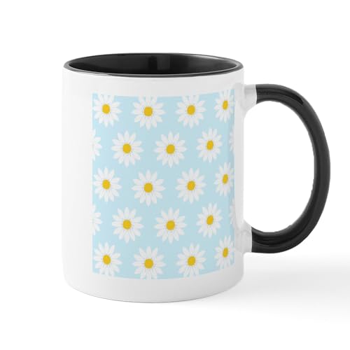 White/Black Inside - Daisies' Mug