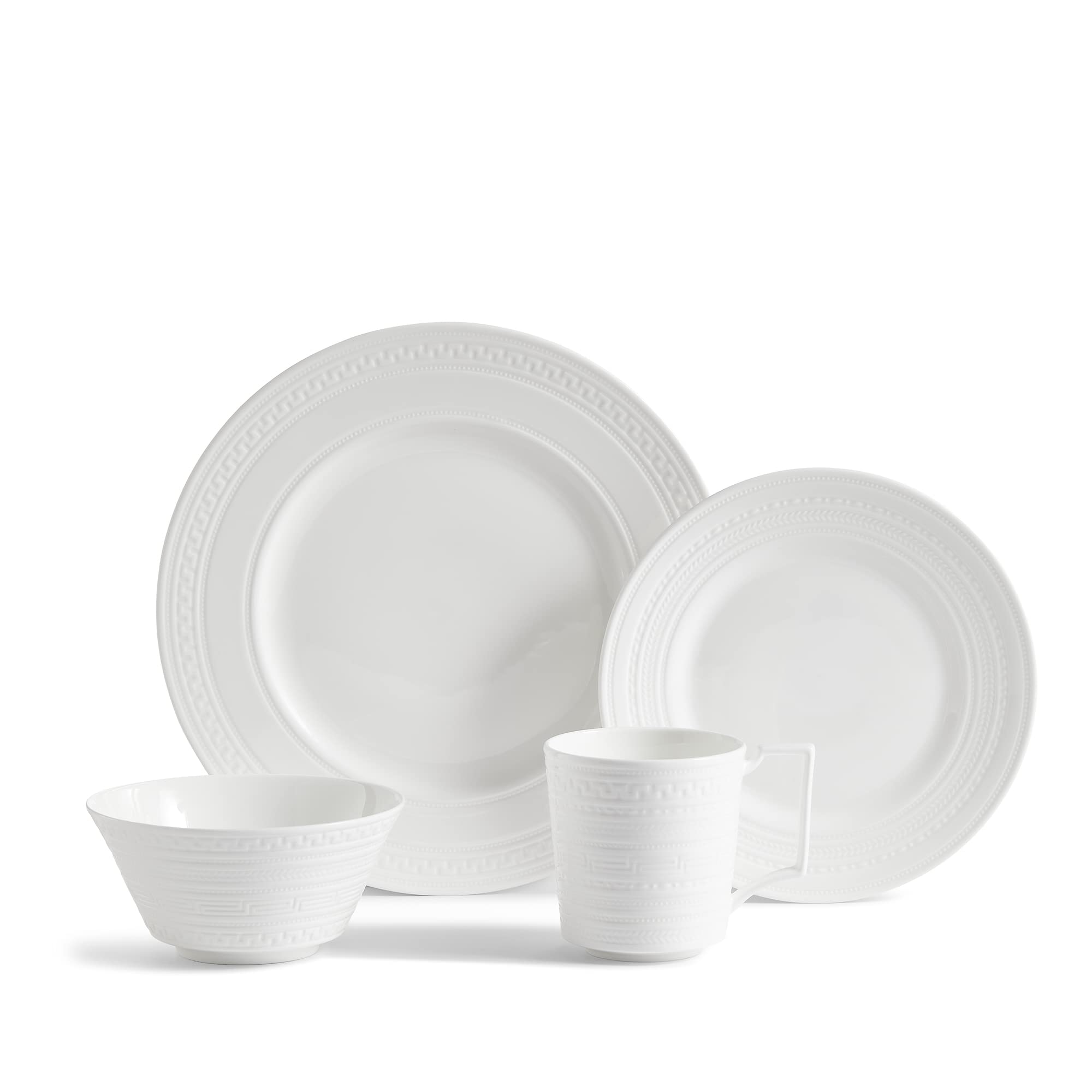 Wedgwood Intaglio 4-Piece Place Setting - Elegant Dinnerware Set for Formal Dining & Special Occasions