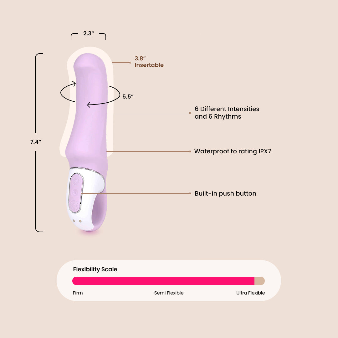 Satisfyer Charming Smile - Compact & Flexible Adult Toy for Couples & Solo Play | Discreet & Powerful Pleasure Device for Women & Men