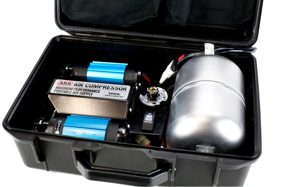 ARB CKMTP12 Portable 12V Twin Air Compressor for Off-Road Vehicles & Tires - Perfect for 4x4, Jeep, Truck & SUV Adventures