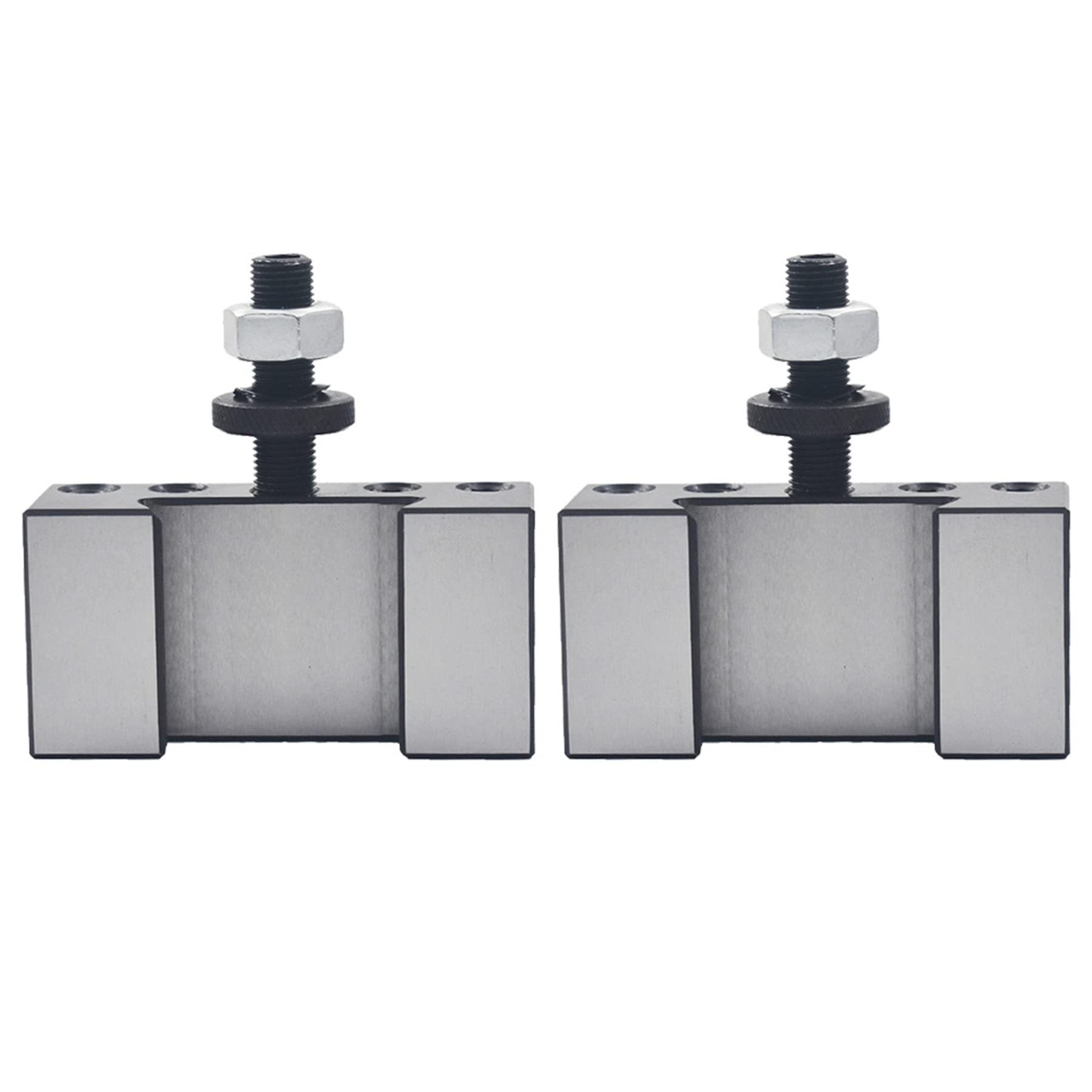 2Pcs AXA 250-102 Quick Change Tool Post Set - Turning & Facing Holder for 12