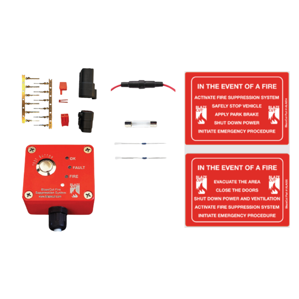 Blazecut AAP400 Alarm Panel Kit with Test Button for T & C Series KAAP400 - Fire Safety System for Commercial & Residential Buildings