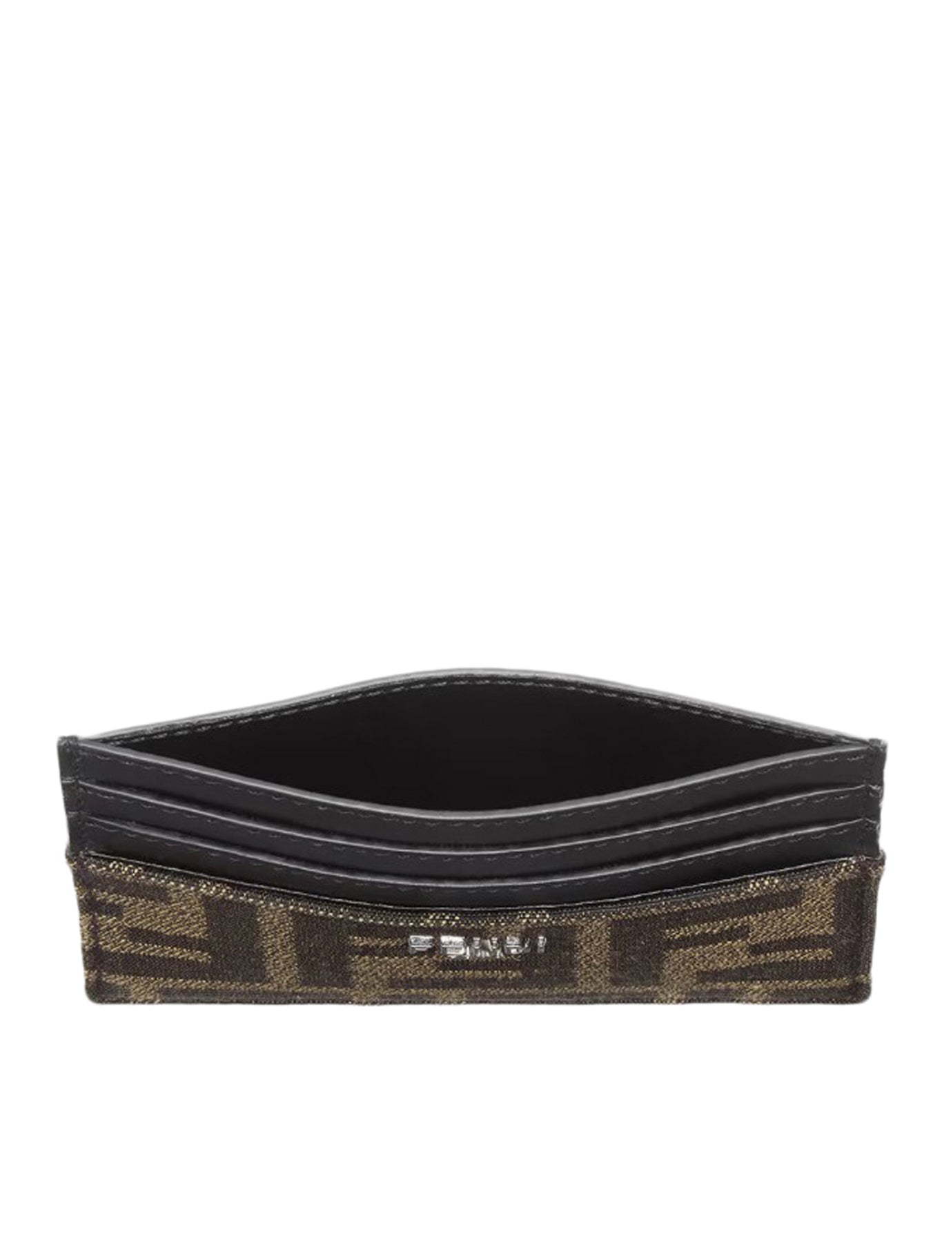 FENDI FF Jacquard Card Holder Wallet - Luxury Designer Card Case for Men & Women - Perfect for Everyday Use, Travel, and Gifting