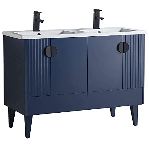 Navy Blue - Black Handles