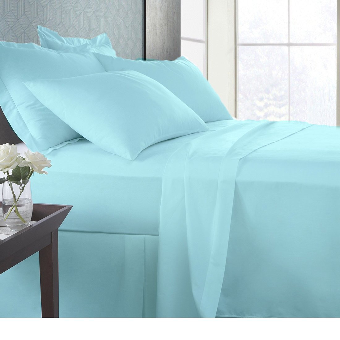 Premium 600 Thread Count 100% Egyptian Cotton 4-Piece Sheet Set - Deep Pocket 19