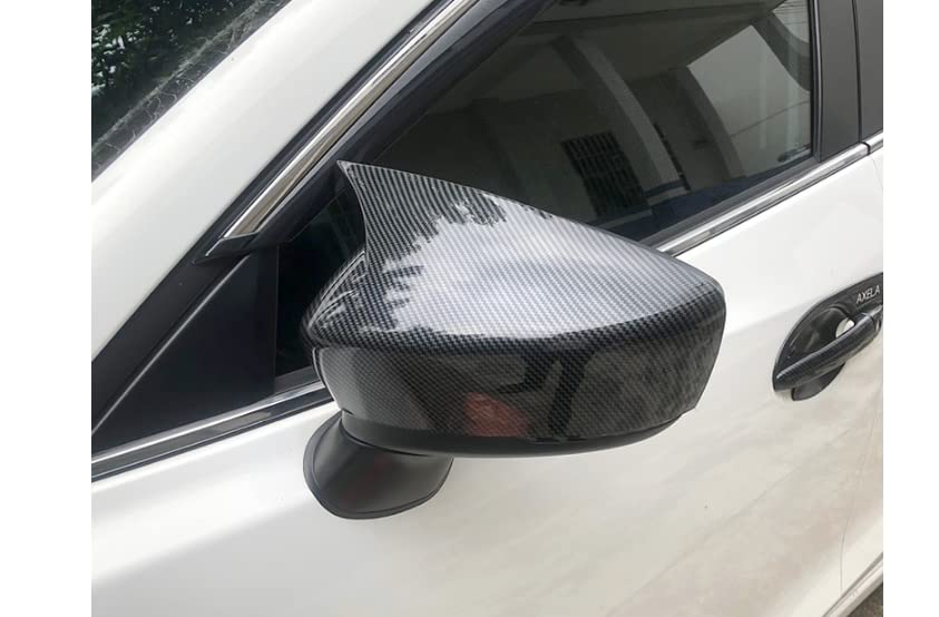 Mazda 3 2020-2022 Car Side Mirror Cover | Replacement Exterior Door Mirror Accessories | Enhances Vehicle Style & Protection | Perfect for Daily Commuting & Car Customization