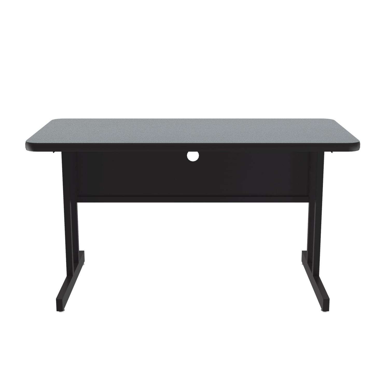 Correll CS2448M Computer Desk with Gray Granite Top - 24