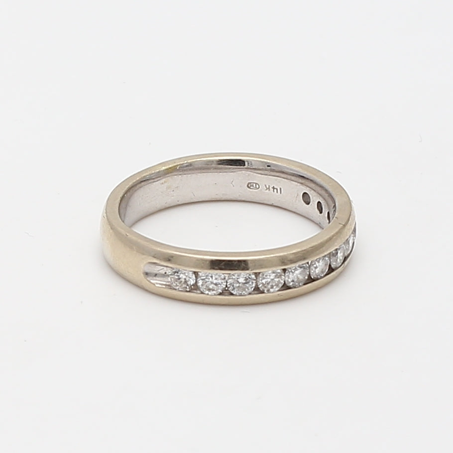 0.40 Carat Round Brilliant G SI1 Diamond Platinum Wedding Band Ring - Perfect for Engagement, Anniversary & Bridal Jewelry Gifts