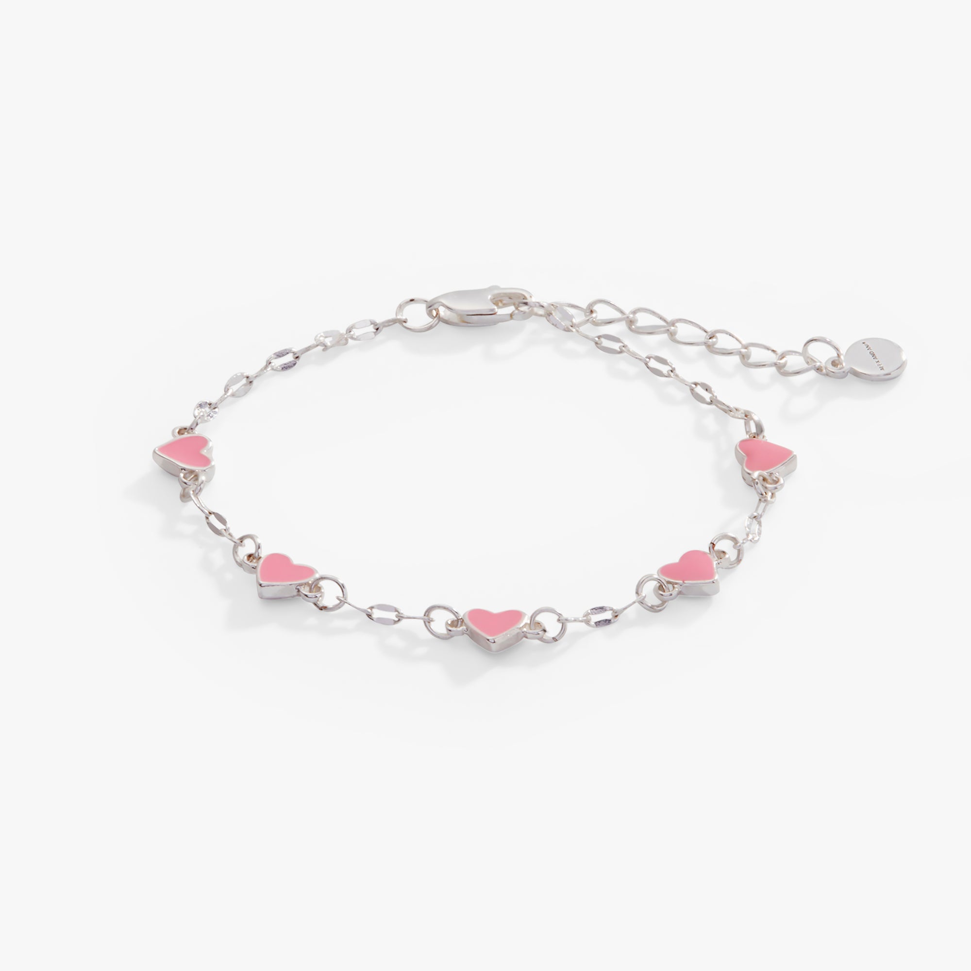 Hearts Chain Bracelet - Adjustable Love Couple Friendship Jewelry for Women & Girls - Perfect for Valentine's Day, Anniversary & Gift Giving