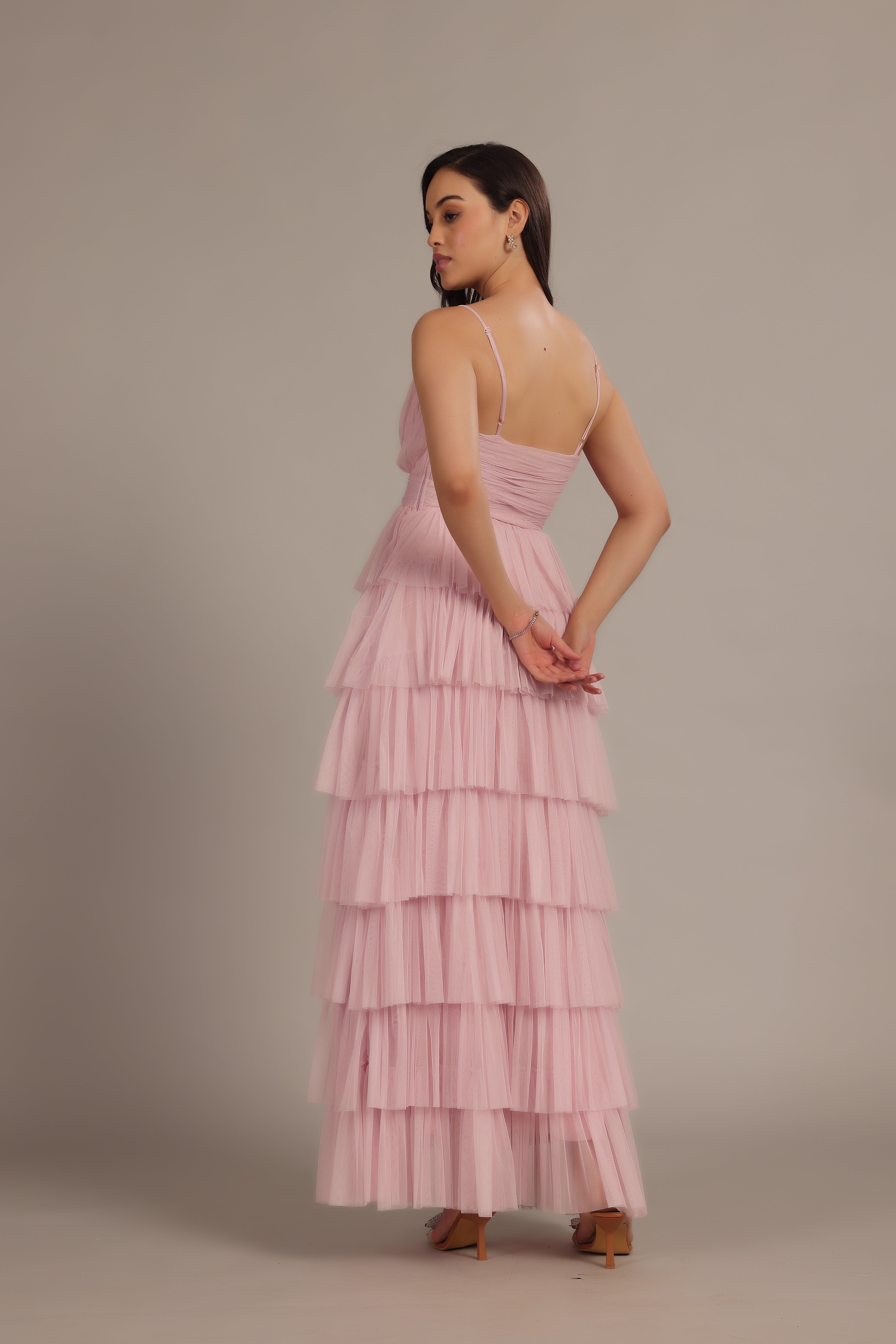 Oakley Women's Maxi Dress - Powder Pink | Flowy Long Summer Dress for Casual Wear, Beach Cover Up & Vacation Outfits